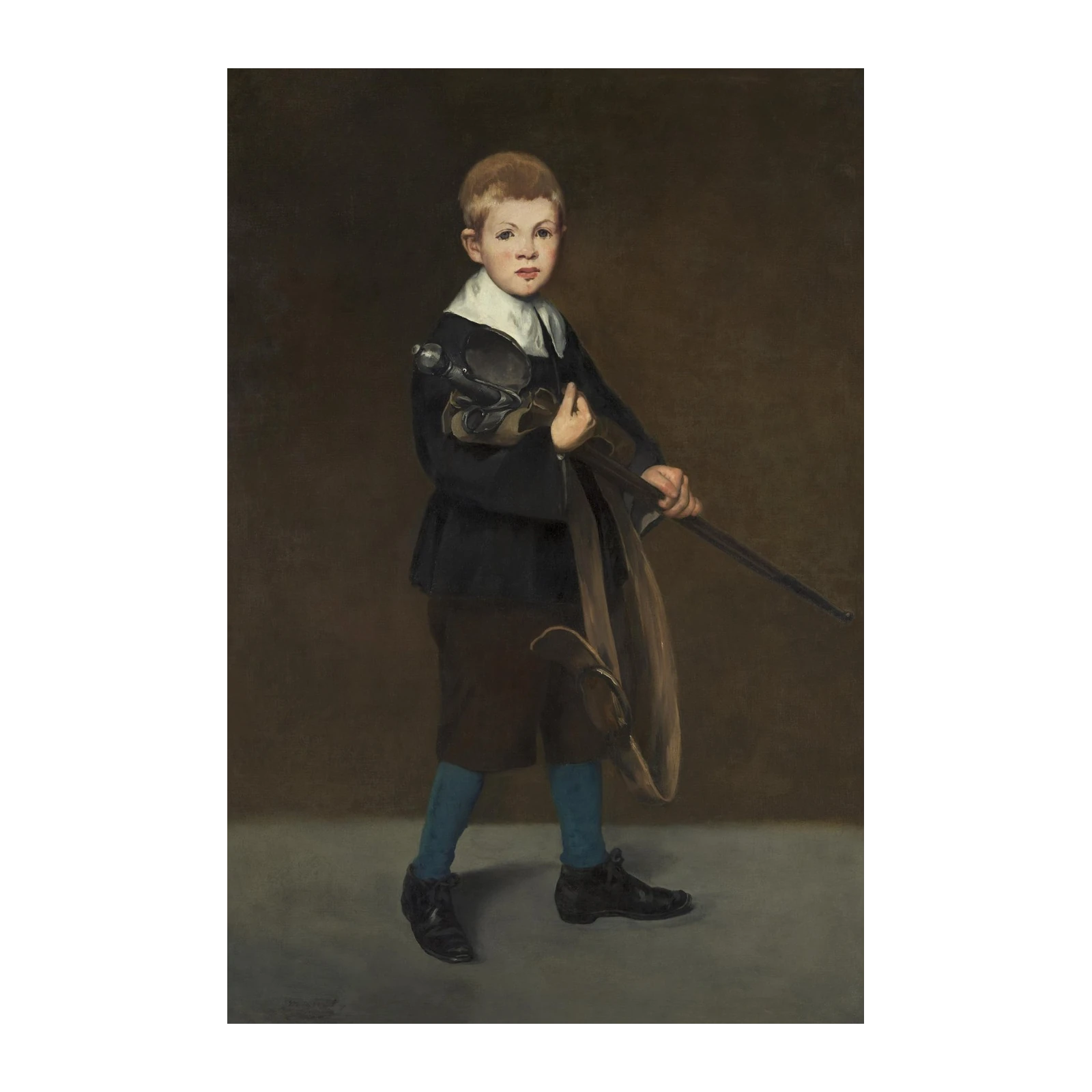 Young Boy with Hunting Gear Wall Art
