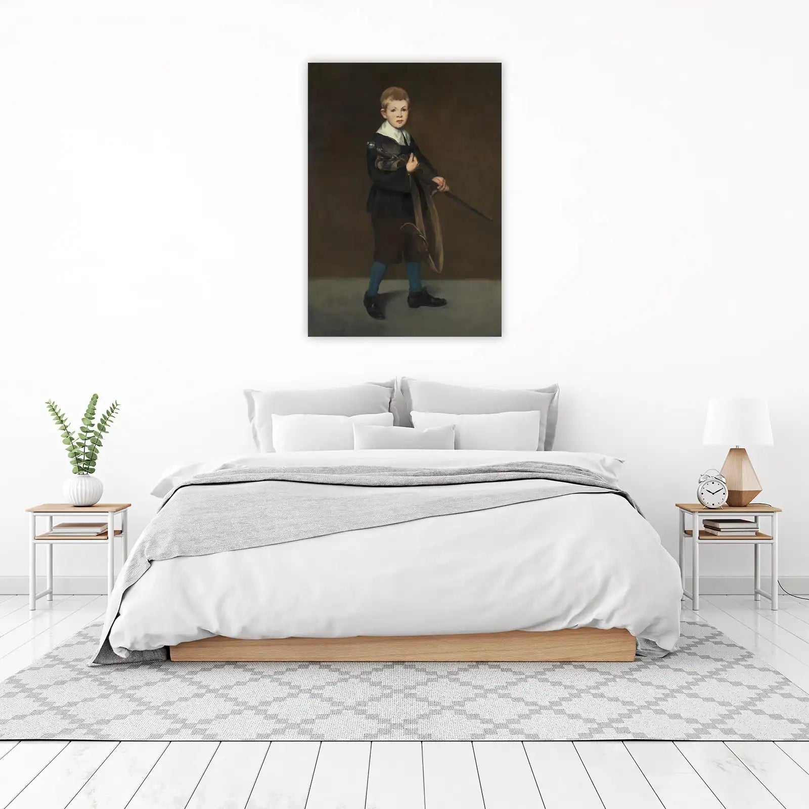 Young Boy with Hunting Gear Wall Art