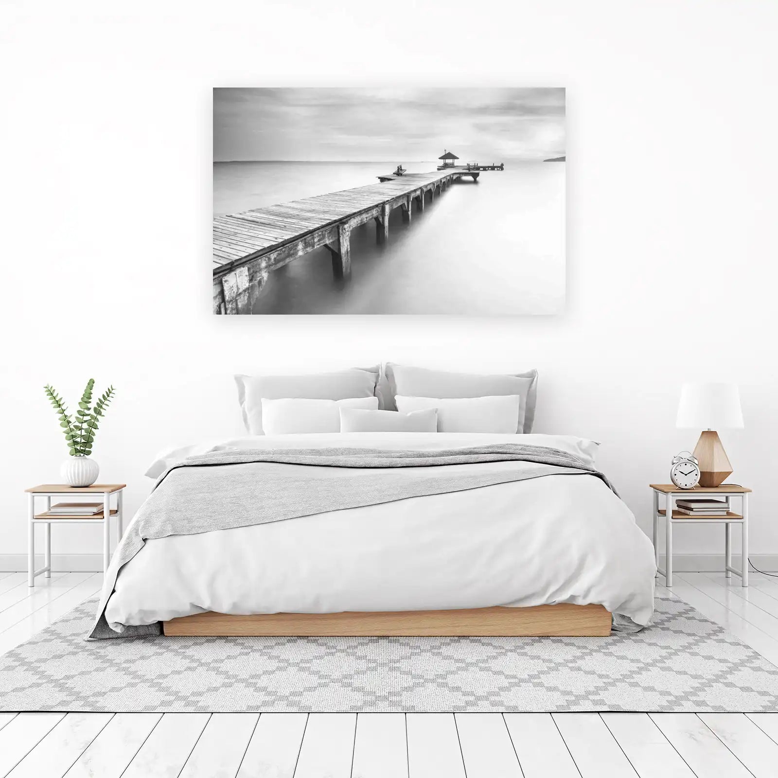 Serene Pier Long Exposure Wall Art
