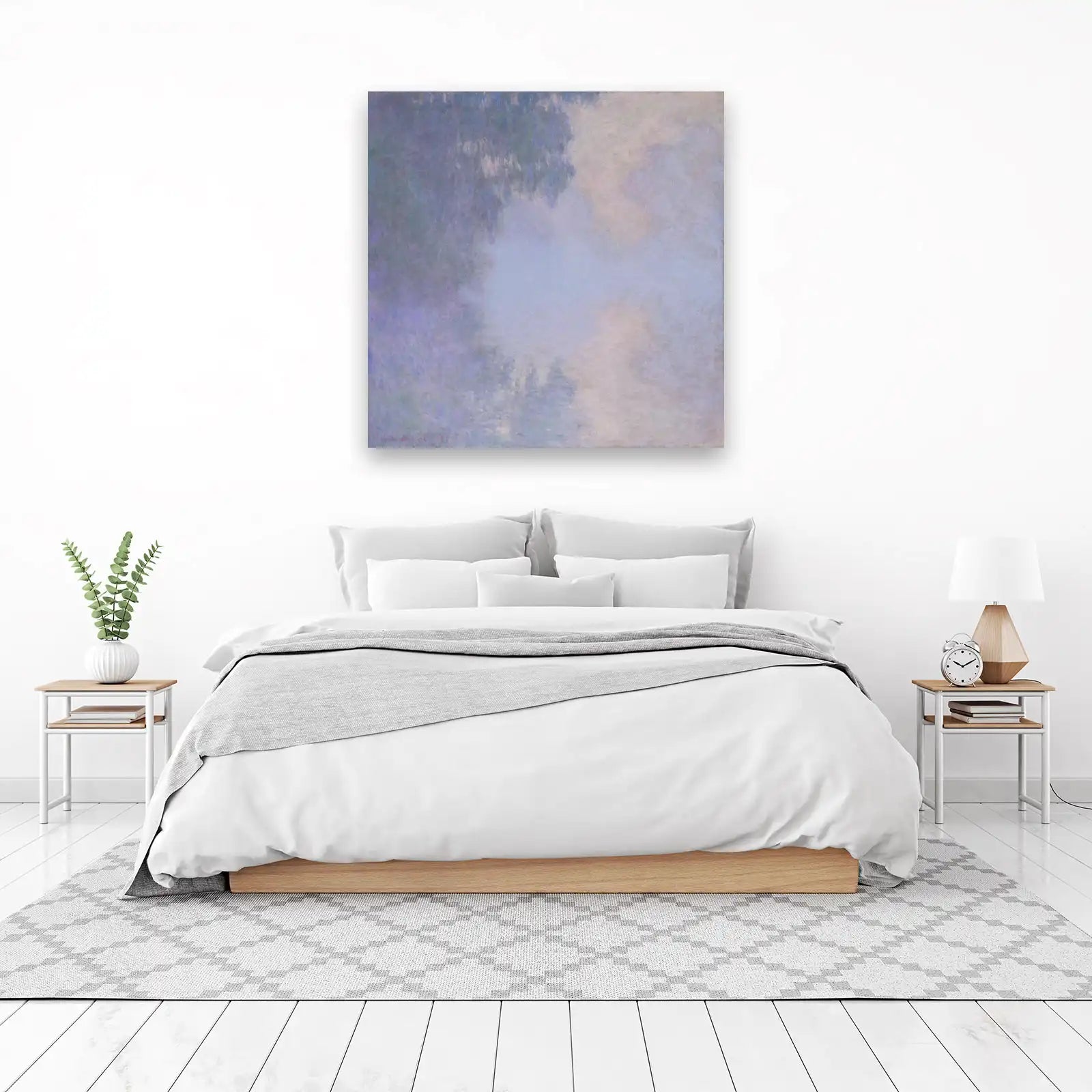 Serene Lavender Sky Landscape Wall Art