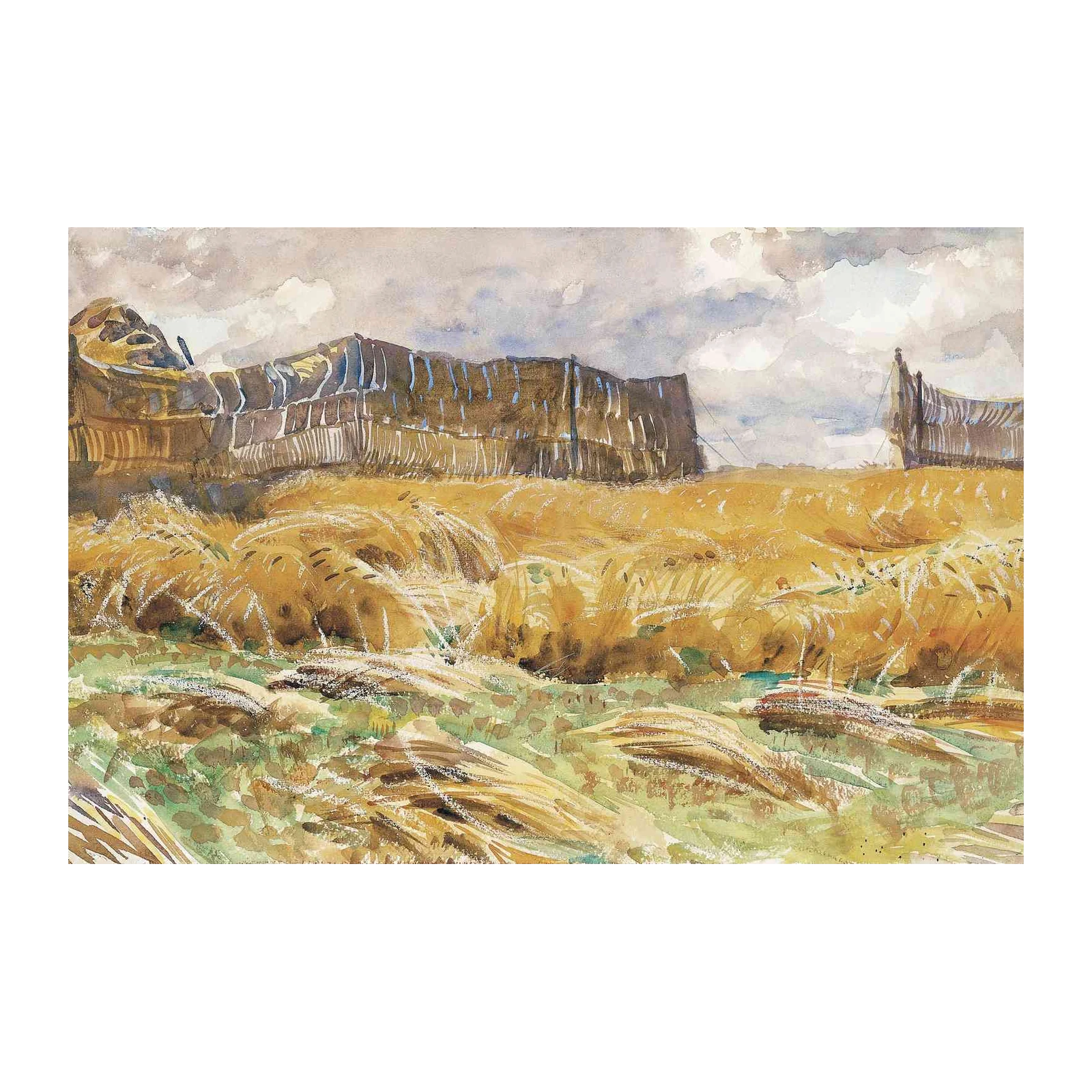 Golden Harvest Landscape Wall Art