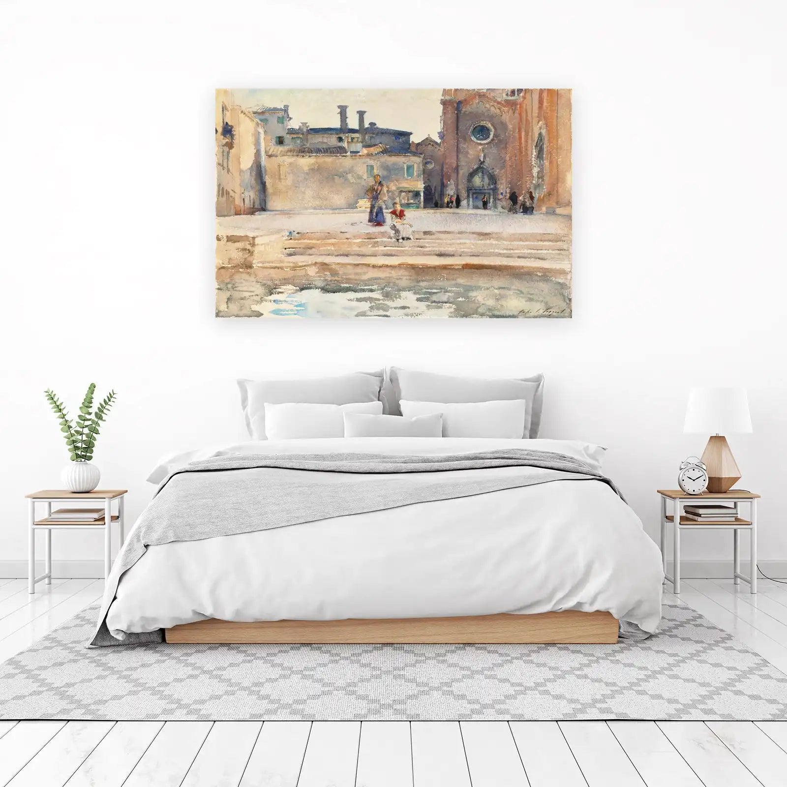 Venetian Canal Scene & Church Wall Art