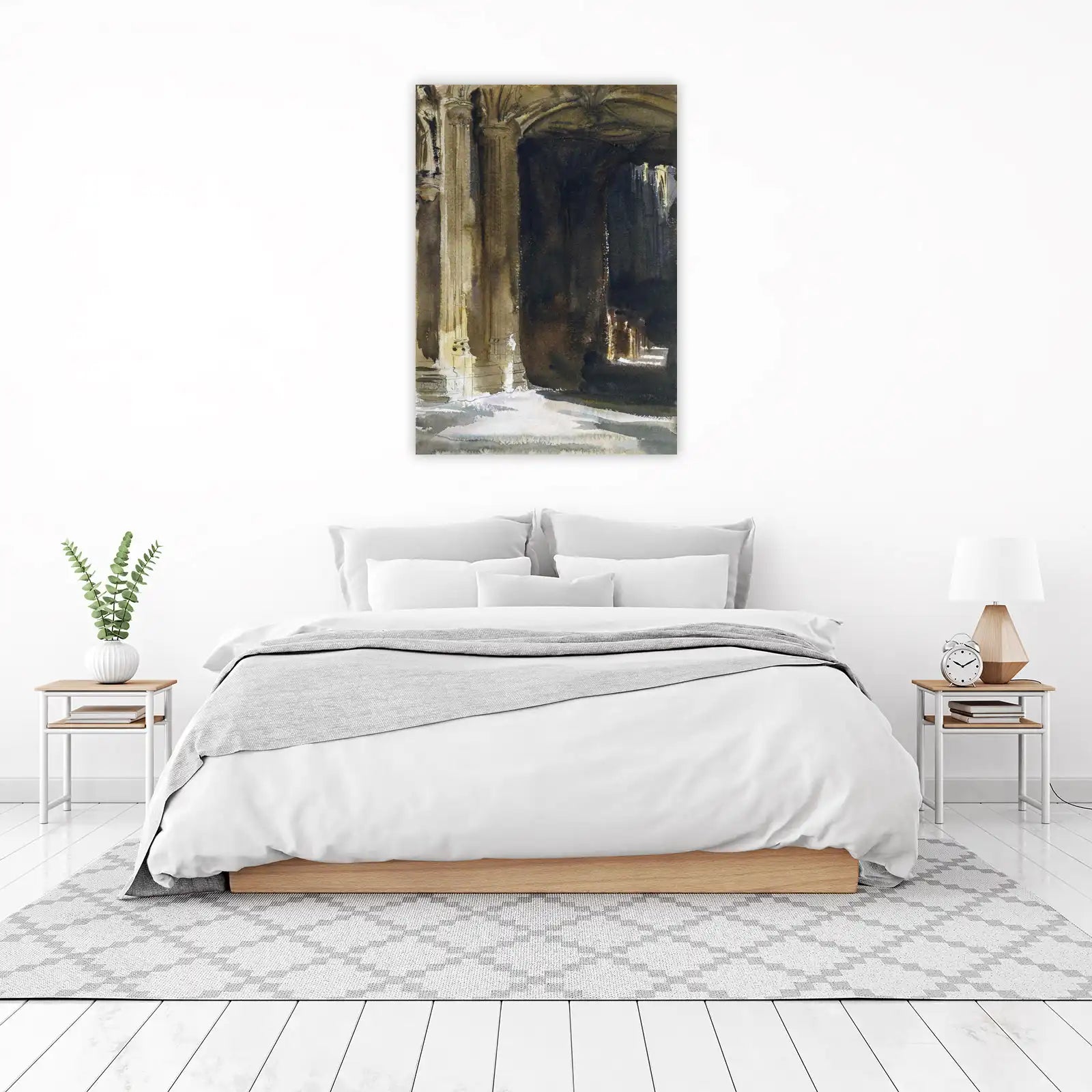 Architectural Archway Watercolor Wall Art