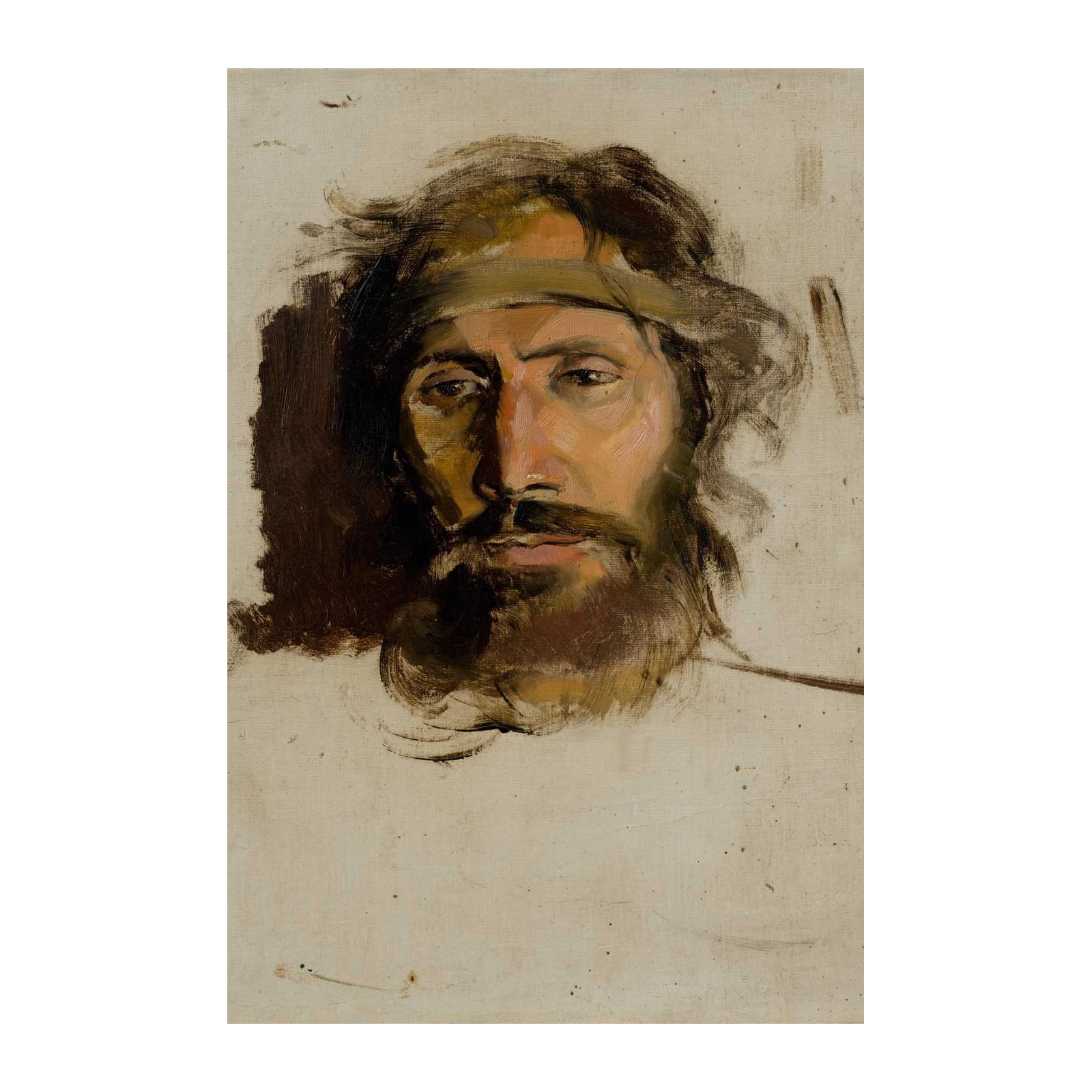 Intense Gaze Portrait Wall Art