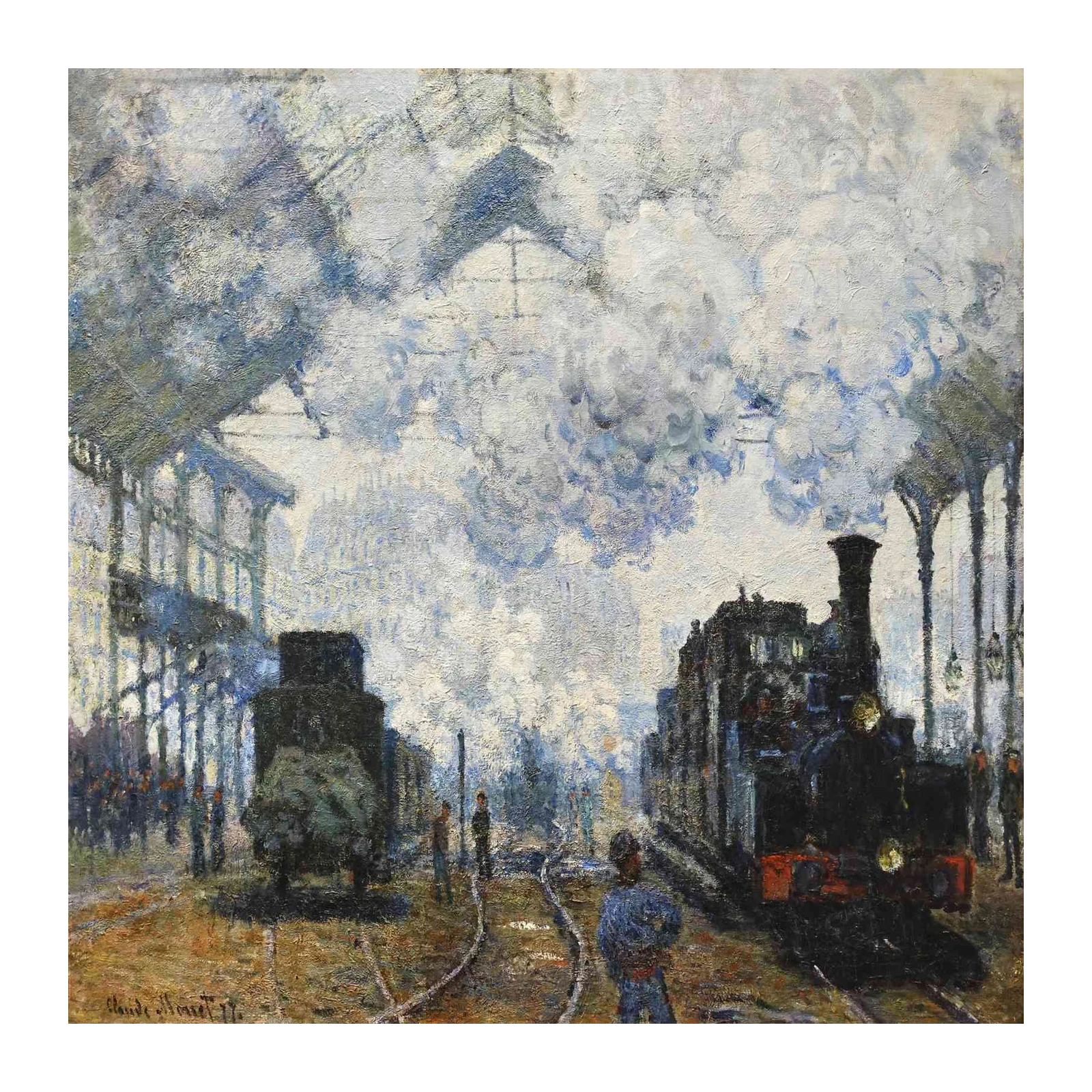 Impressionist Train Station Wall Art