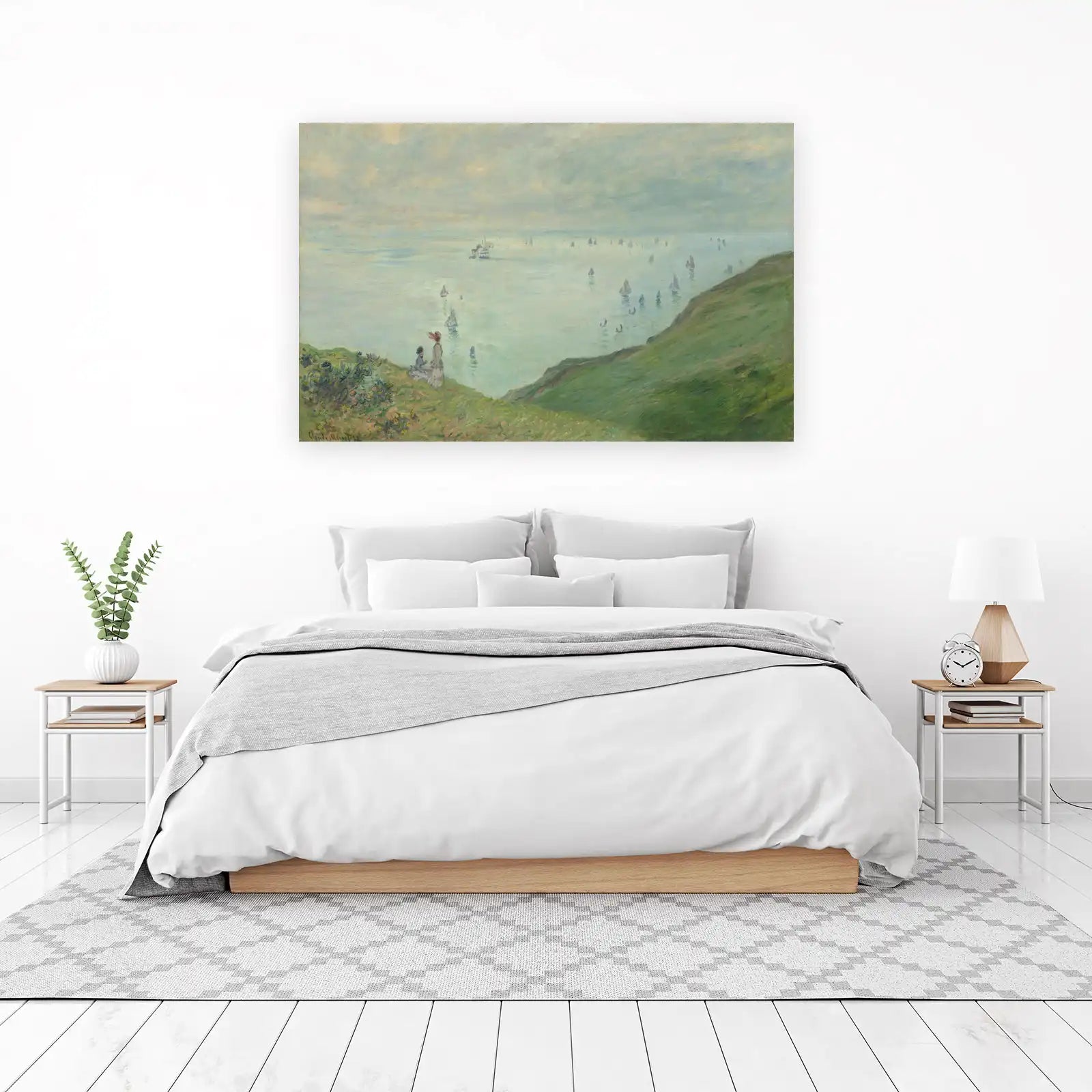 Serene Seascape Sailboats Wall Art