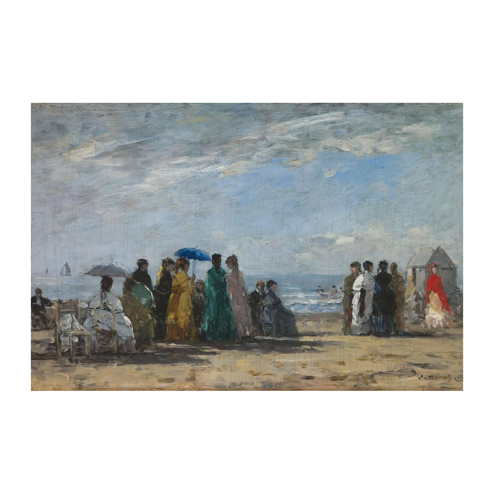 Impressionist Beach Scene Wall Art