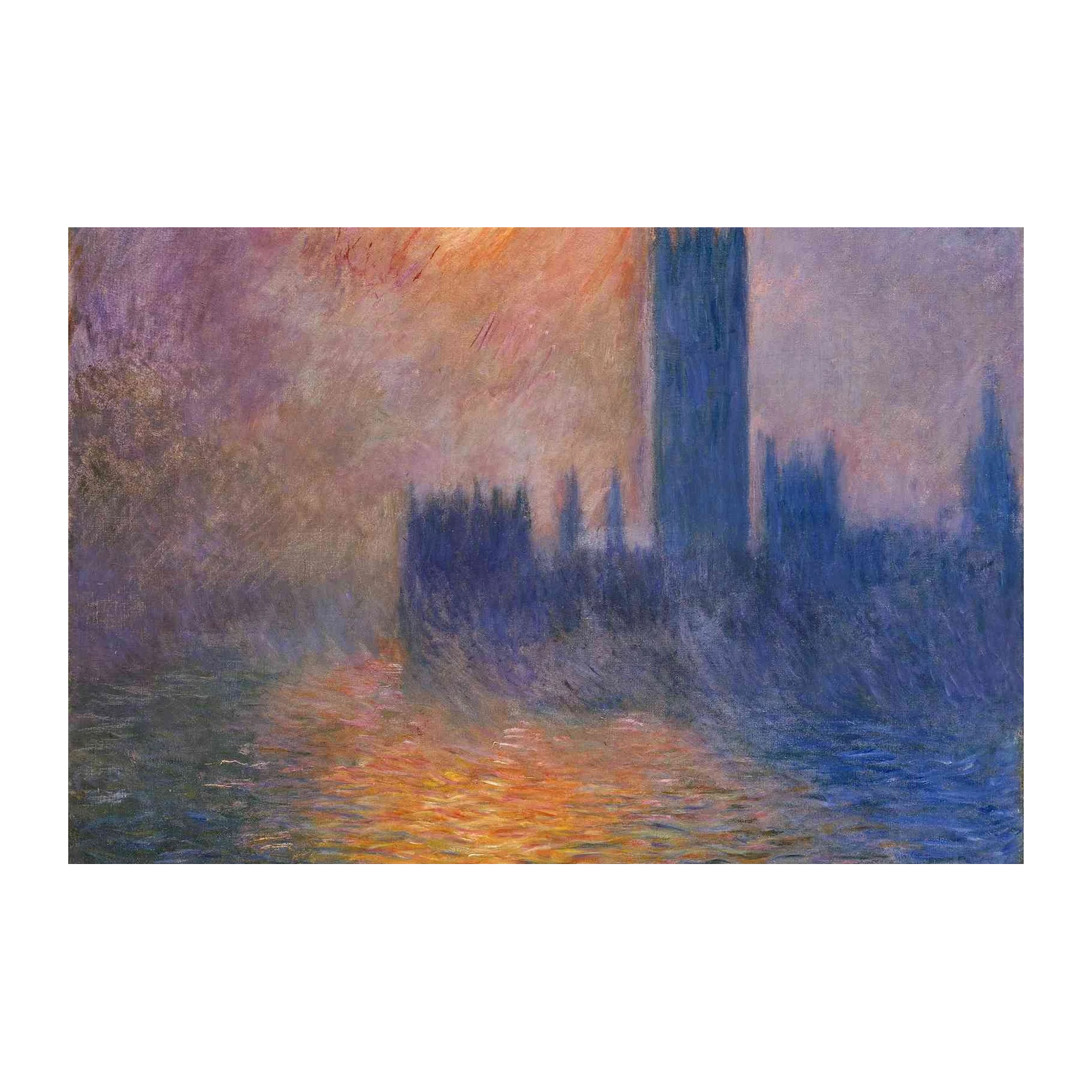 Impressionist London Parliament Wall Art