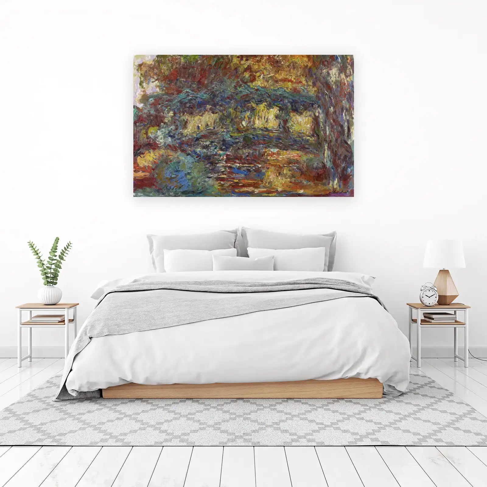 Impressionist Bridge Garden Wall Art