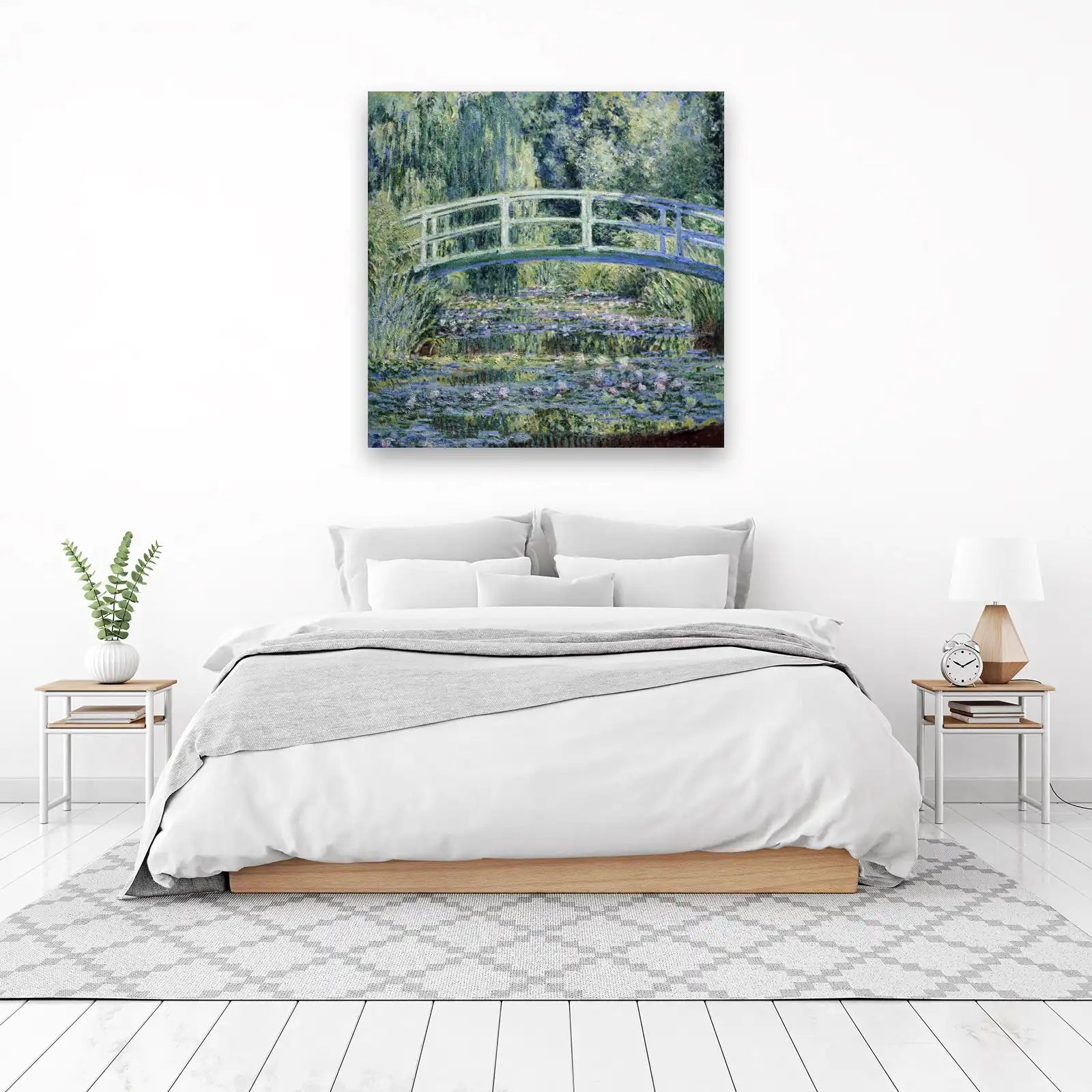 Monet's Water Lilies Bridge Wall Art