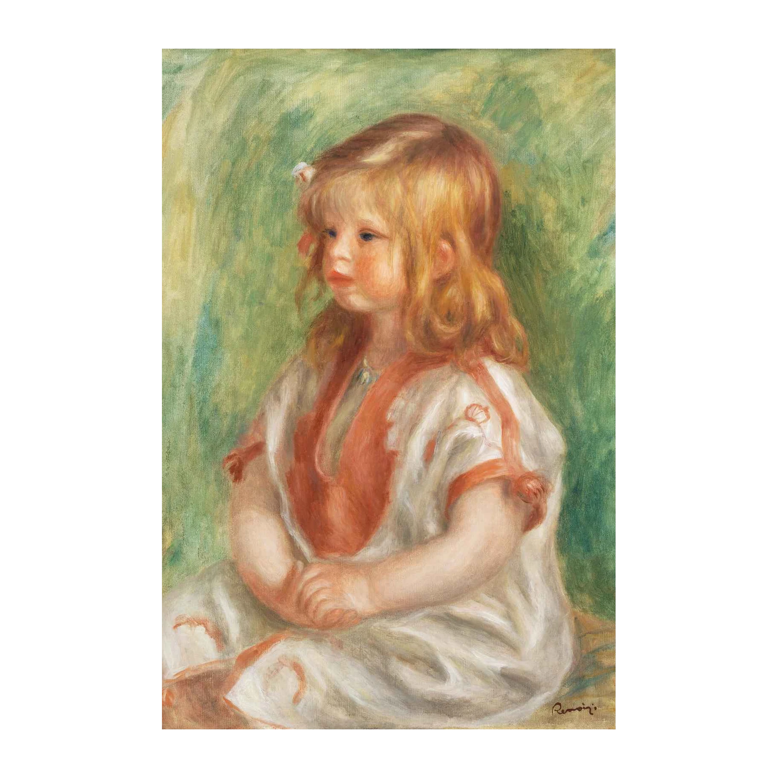 Renoir Girl Portrait Impressionist Wall Art