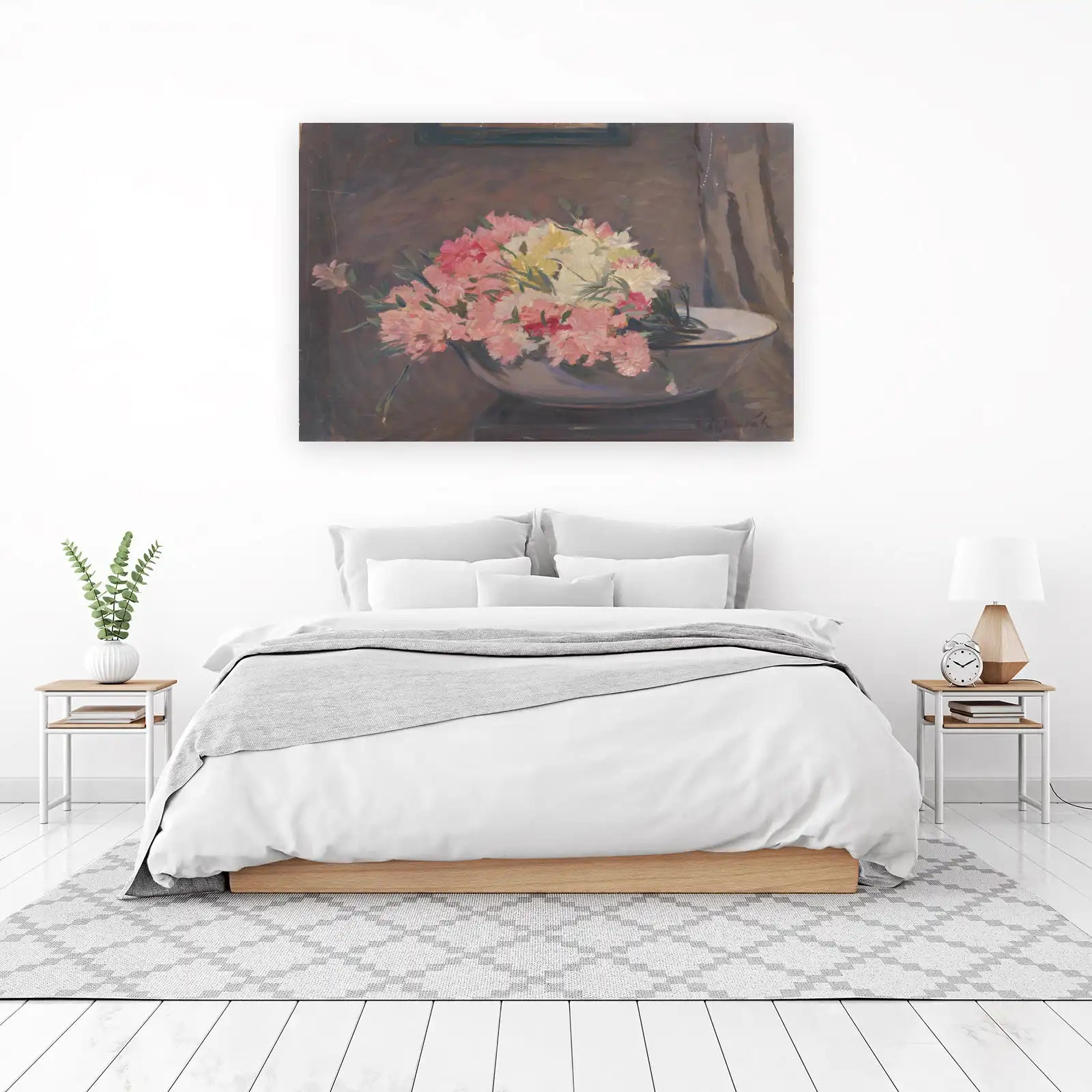 Soft Pink Carnation Still Life Wall Art