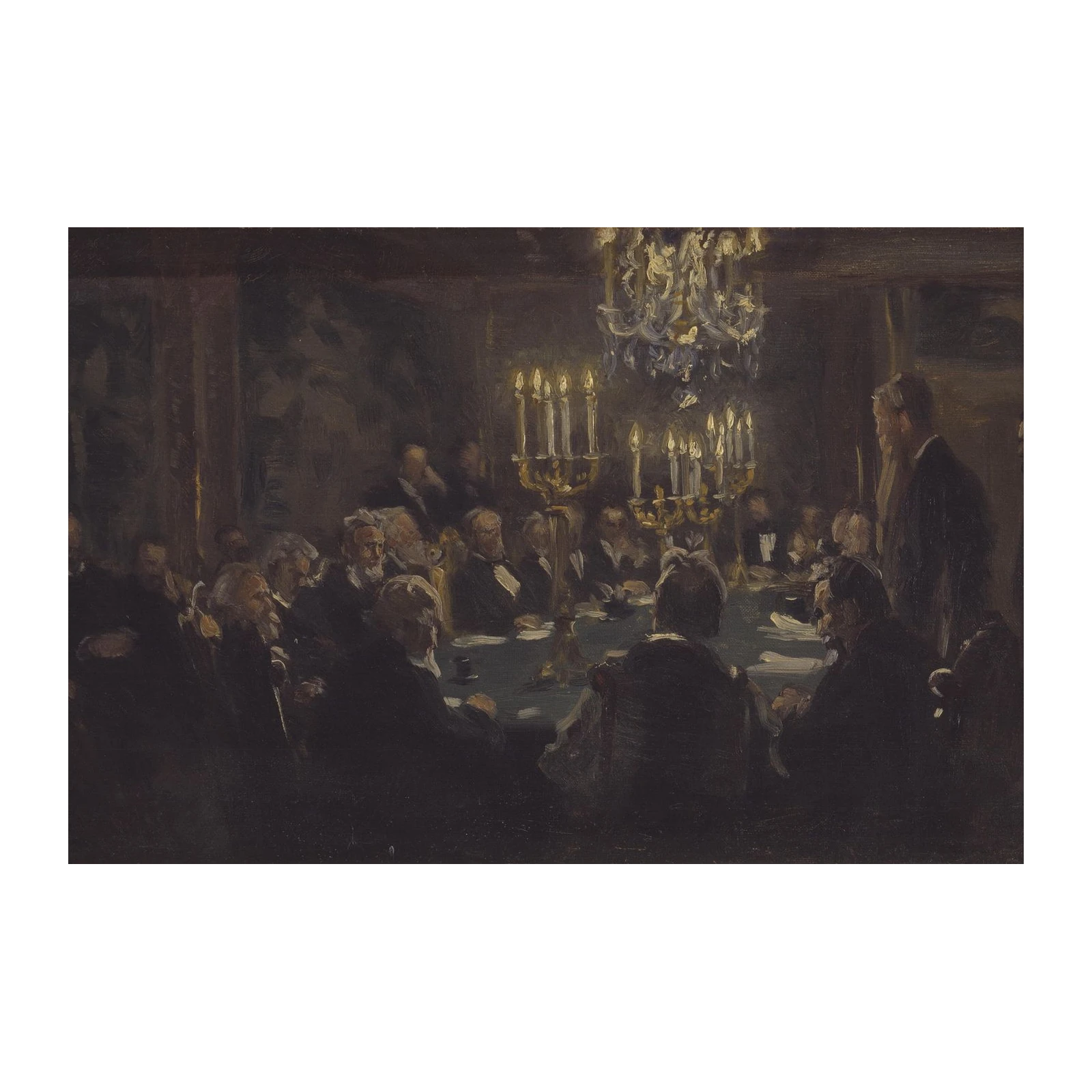Impressionist Meeting Scene Wall Art