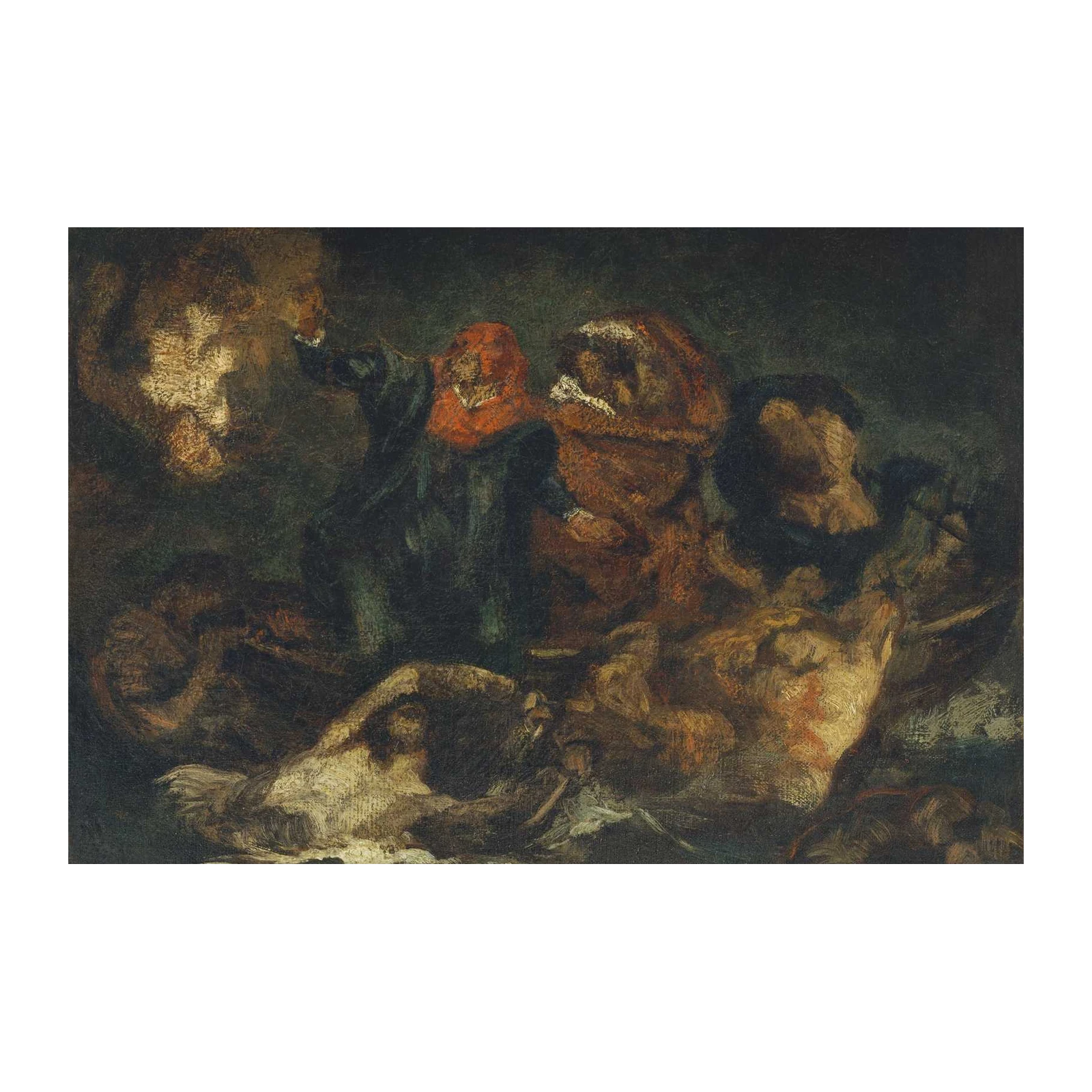 Dramatic Figurative Oil Painting Wall Art