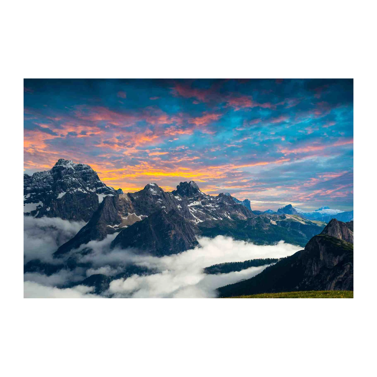 Majestic Mountain Sunrise Wall Art