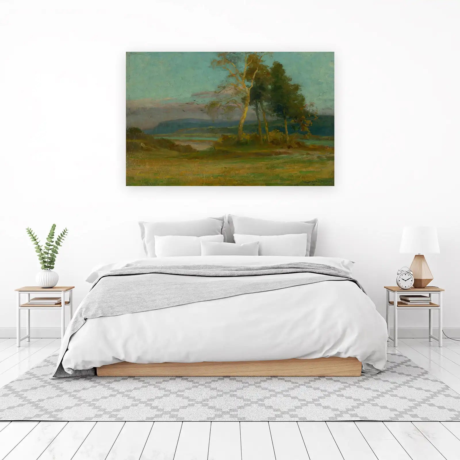 Serene Landscape Oil Painting Wall Art