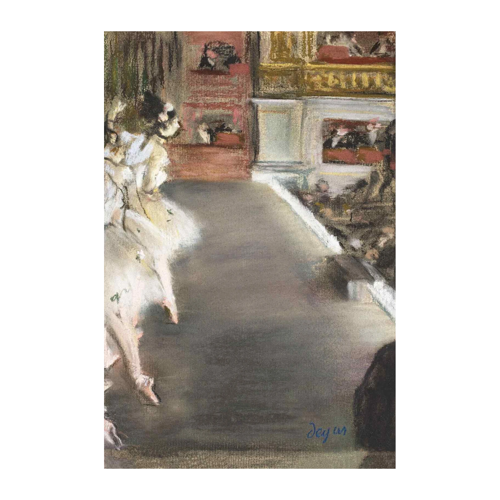 Ballet Dancers Stage Impressionist Wall Art