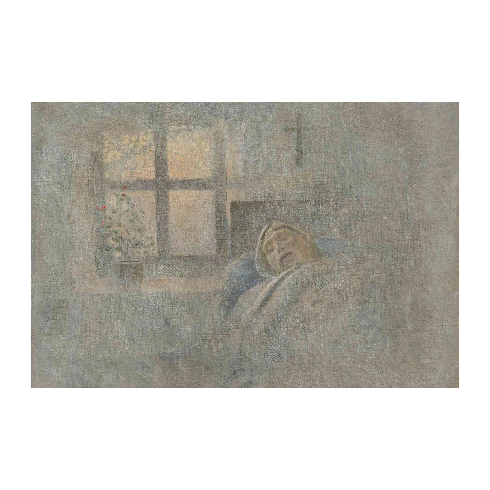 Serene Slumber: Tranquil Portrait Wall Art