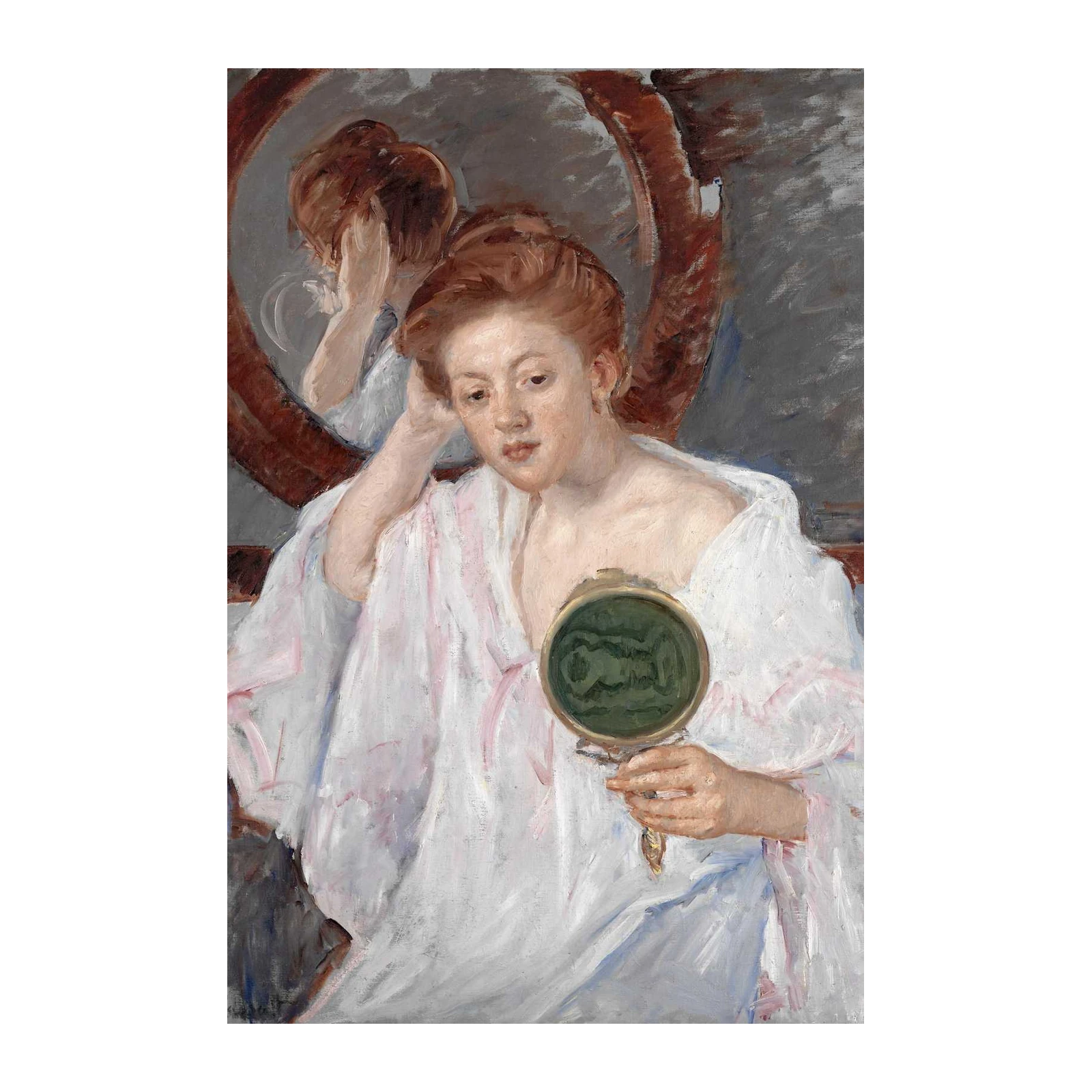 Intimate Reflection Woman's Portrait Wall Art