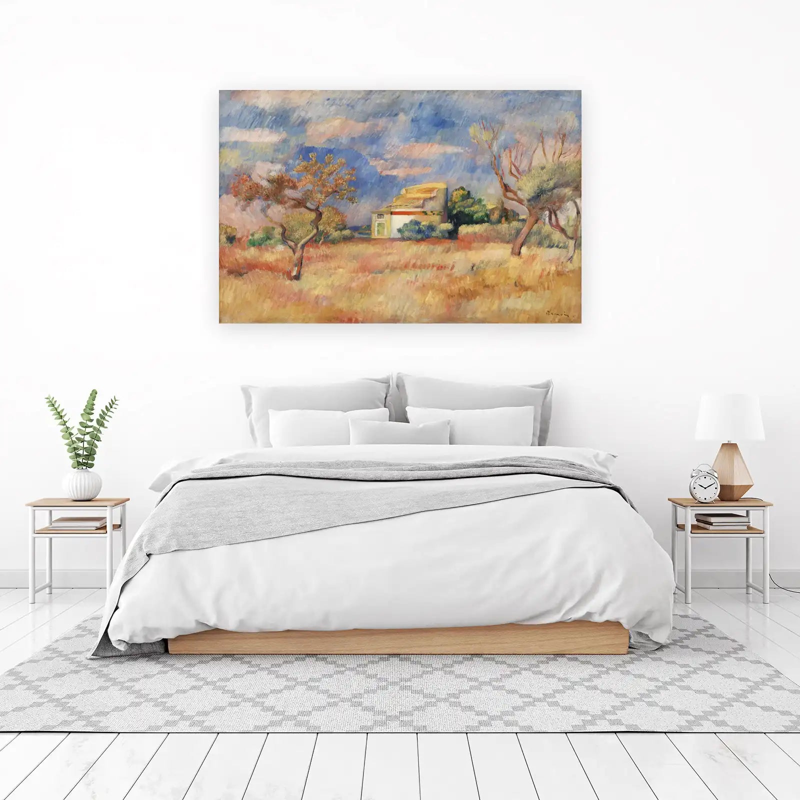 Impressionist Countryside House Wall Art