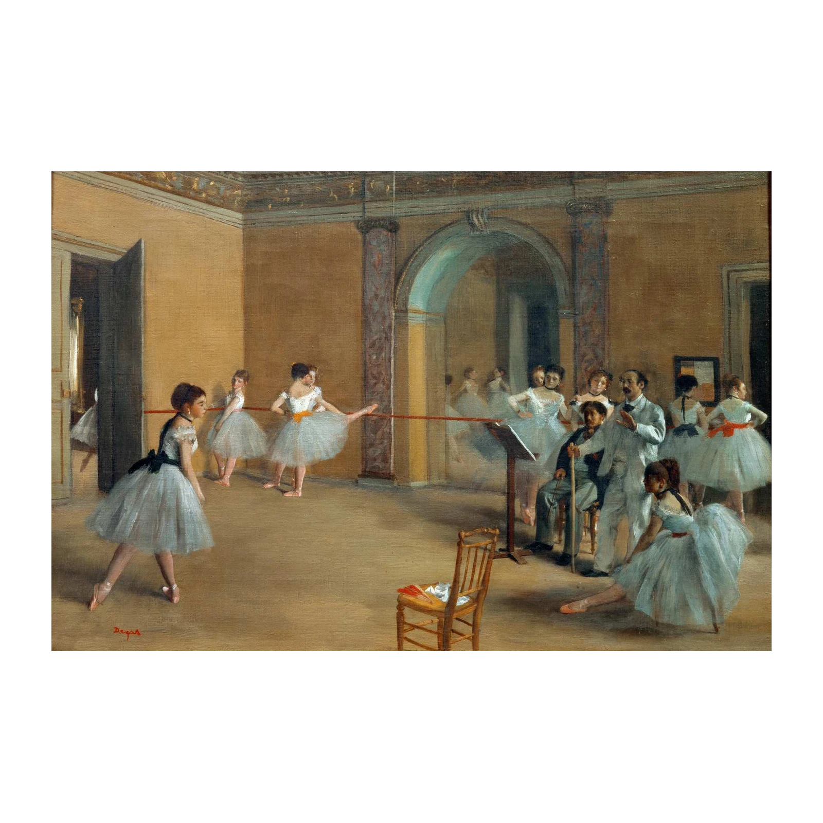 Degas Dancers Ballet Class Wall Art