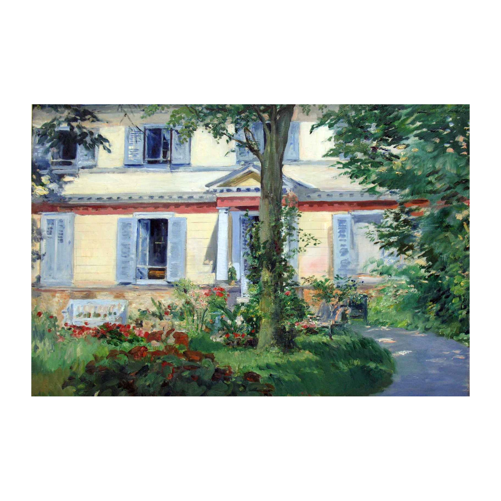 Impressionist Garden House Wall Art
