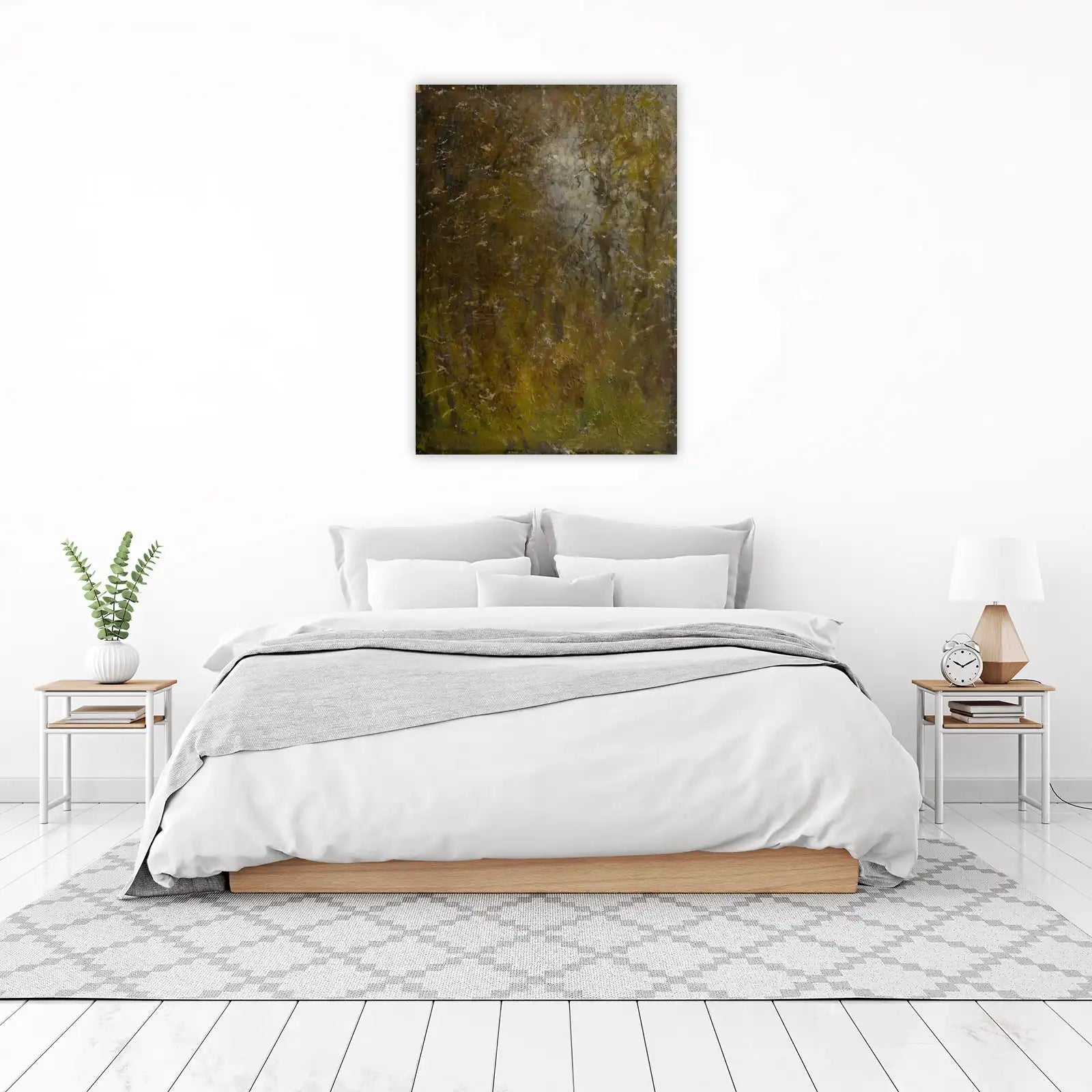 Earthy Forest Abstract Textured Wall Art