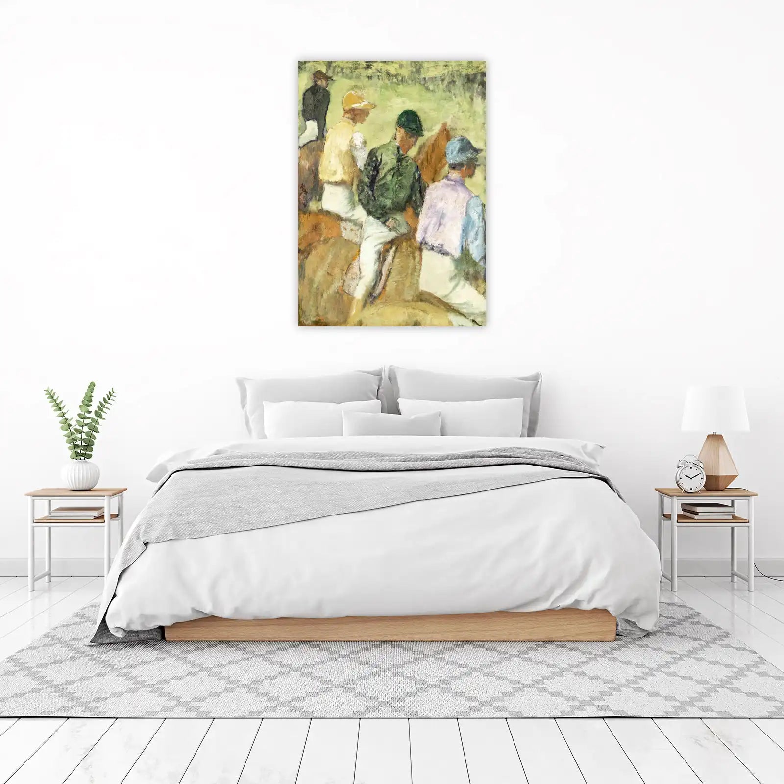 Jockeys & Horses Impressionist Art Wall Art