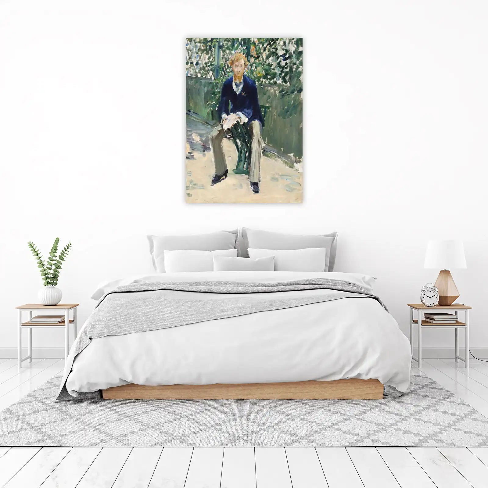 Man in Garden Impressionist Wall Art
