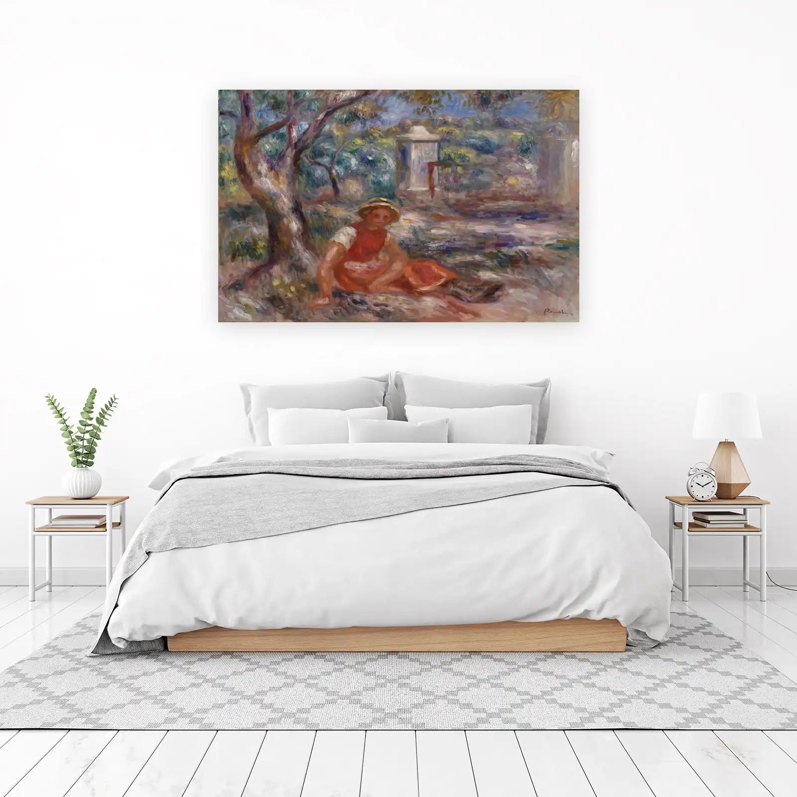Renoir Girl in Garden Impressionist Wall Art