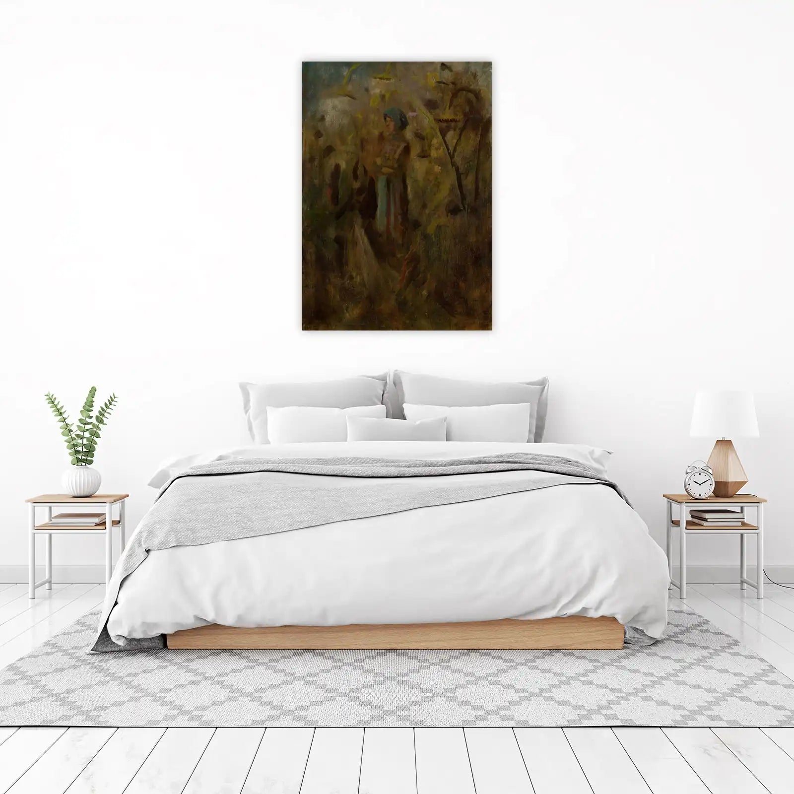 Girl in a Field Impressionist Wall Art