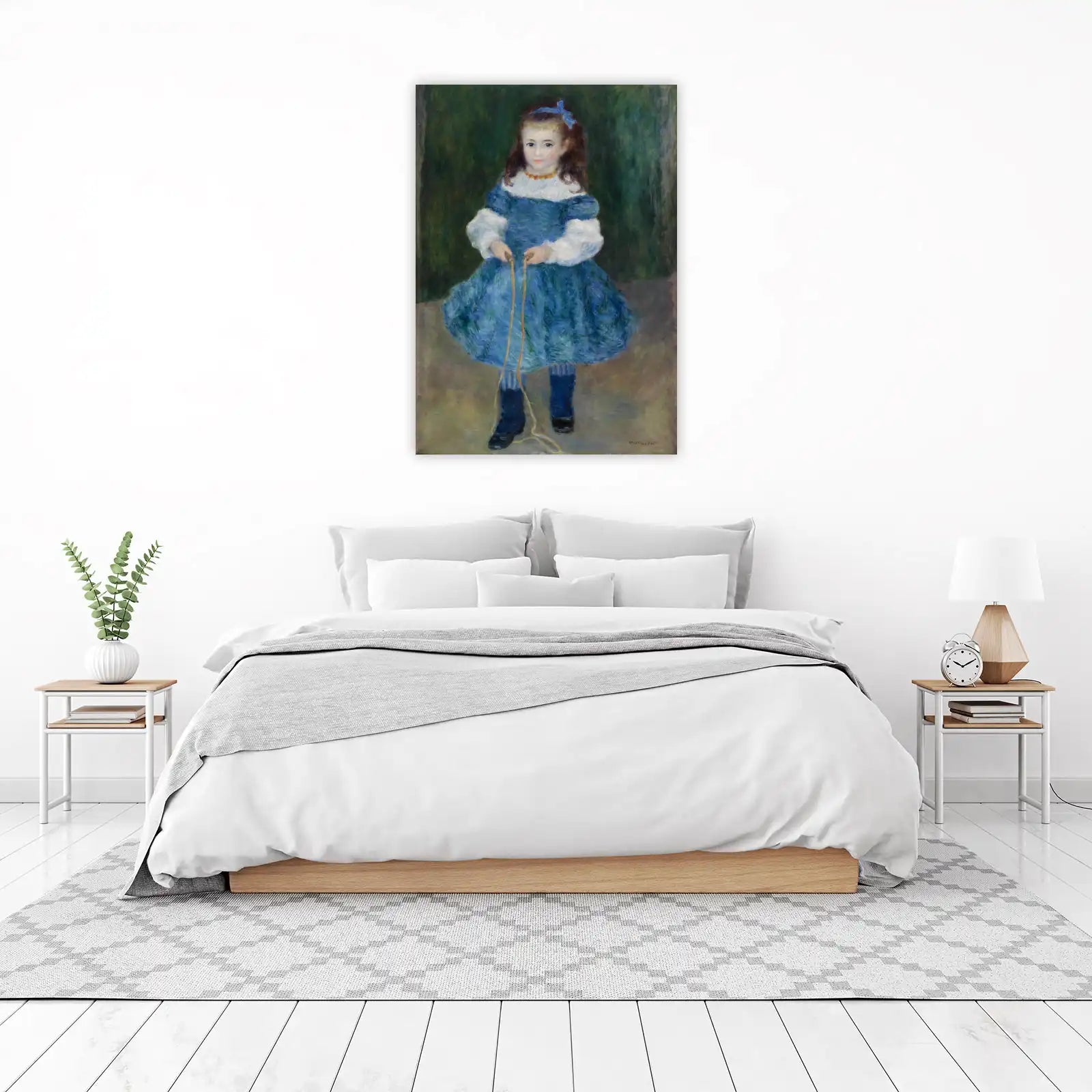 Impressionist Girl with Jump Rope Wall Art