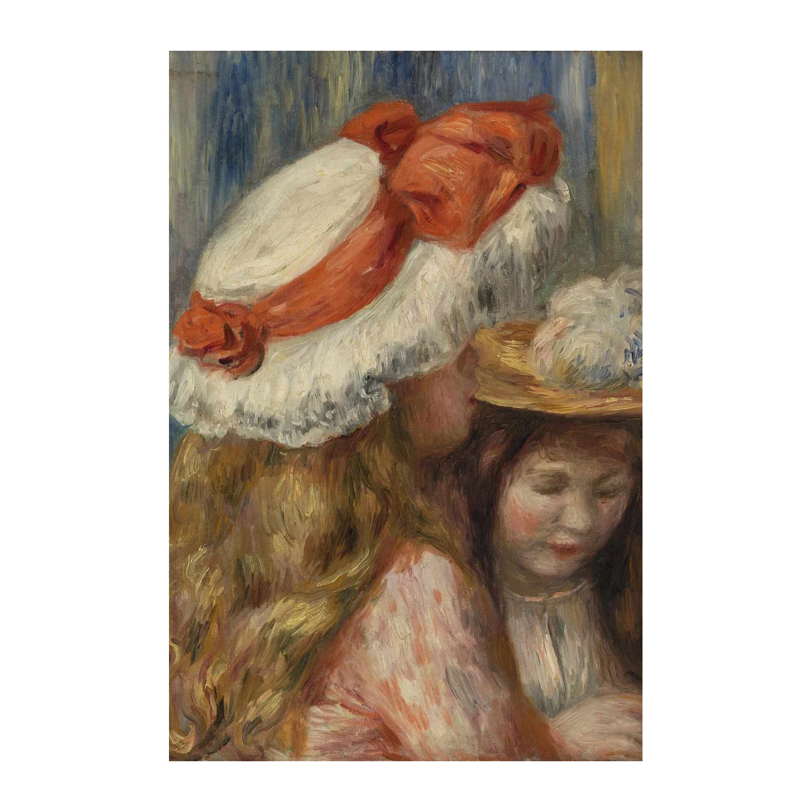 Impressionist Girls with Hats Wall Art