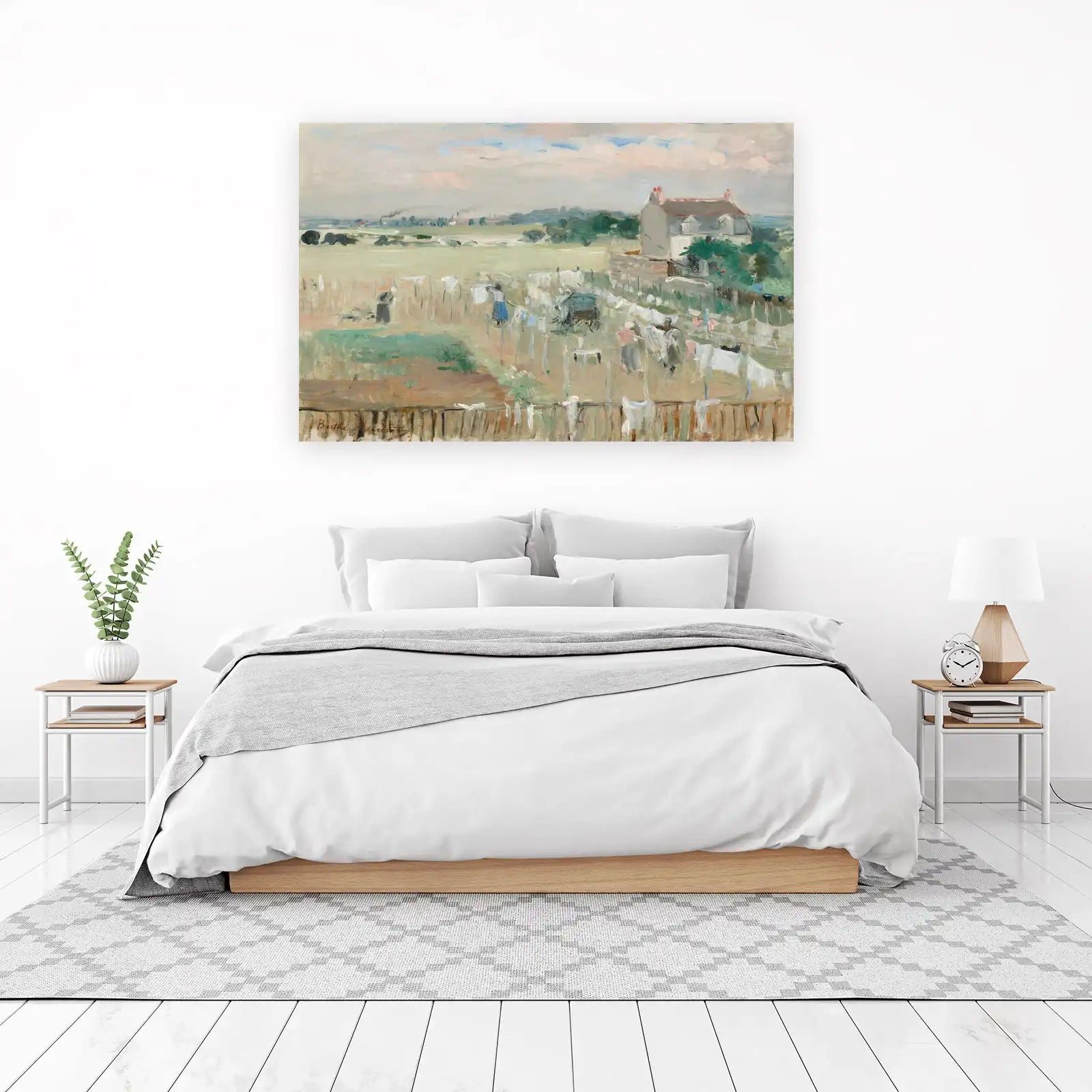 Impressionist Laundry Scene Wall Art