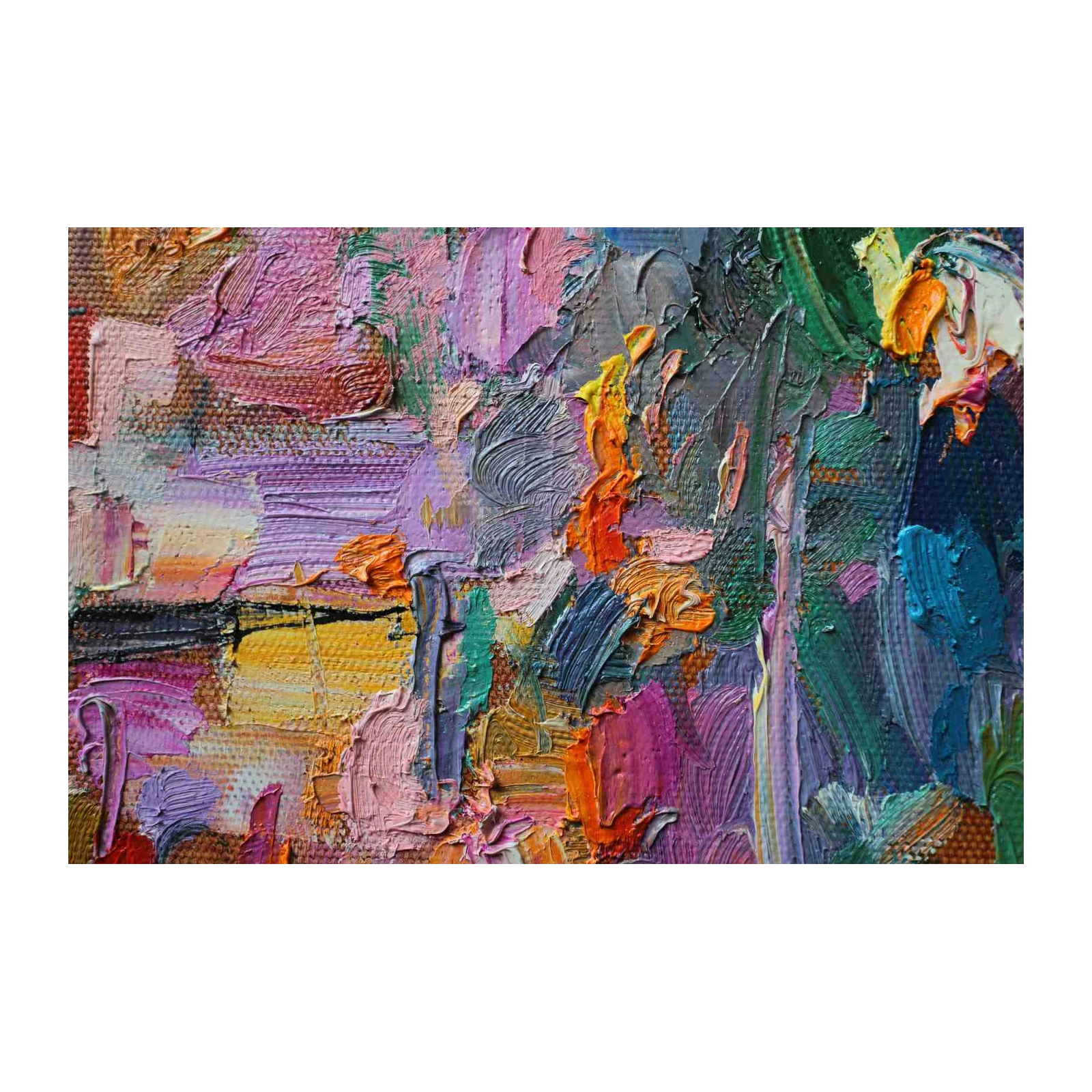 Textured Abstract Palette Knife Art Wall Art