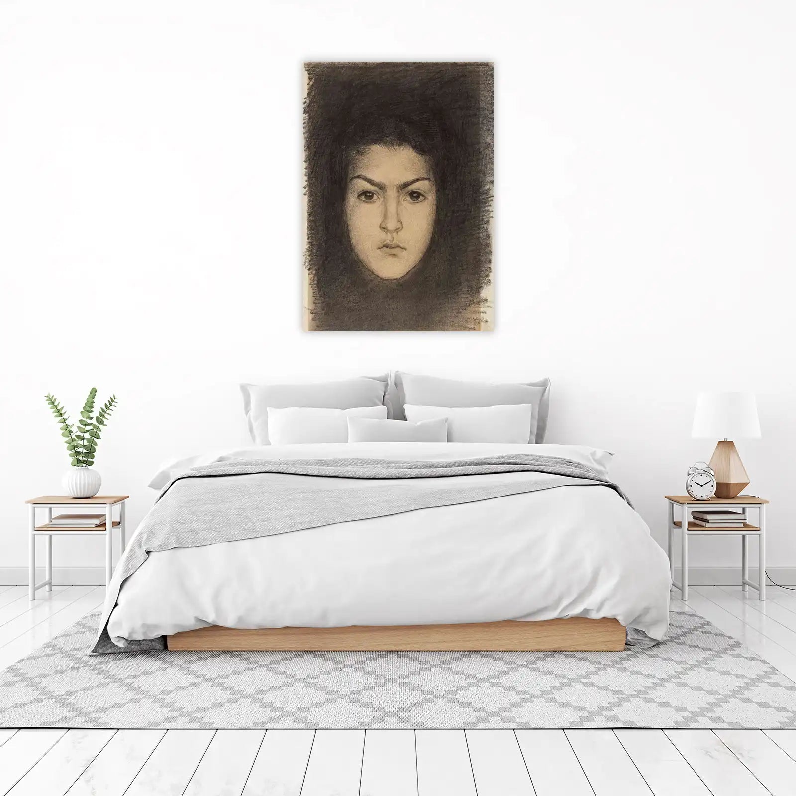 Intense Gaze Portrait Wall Art