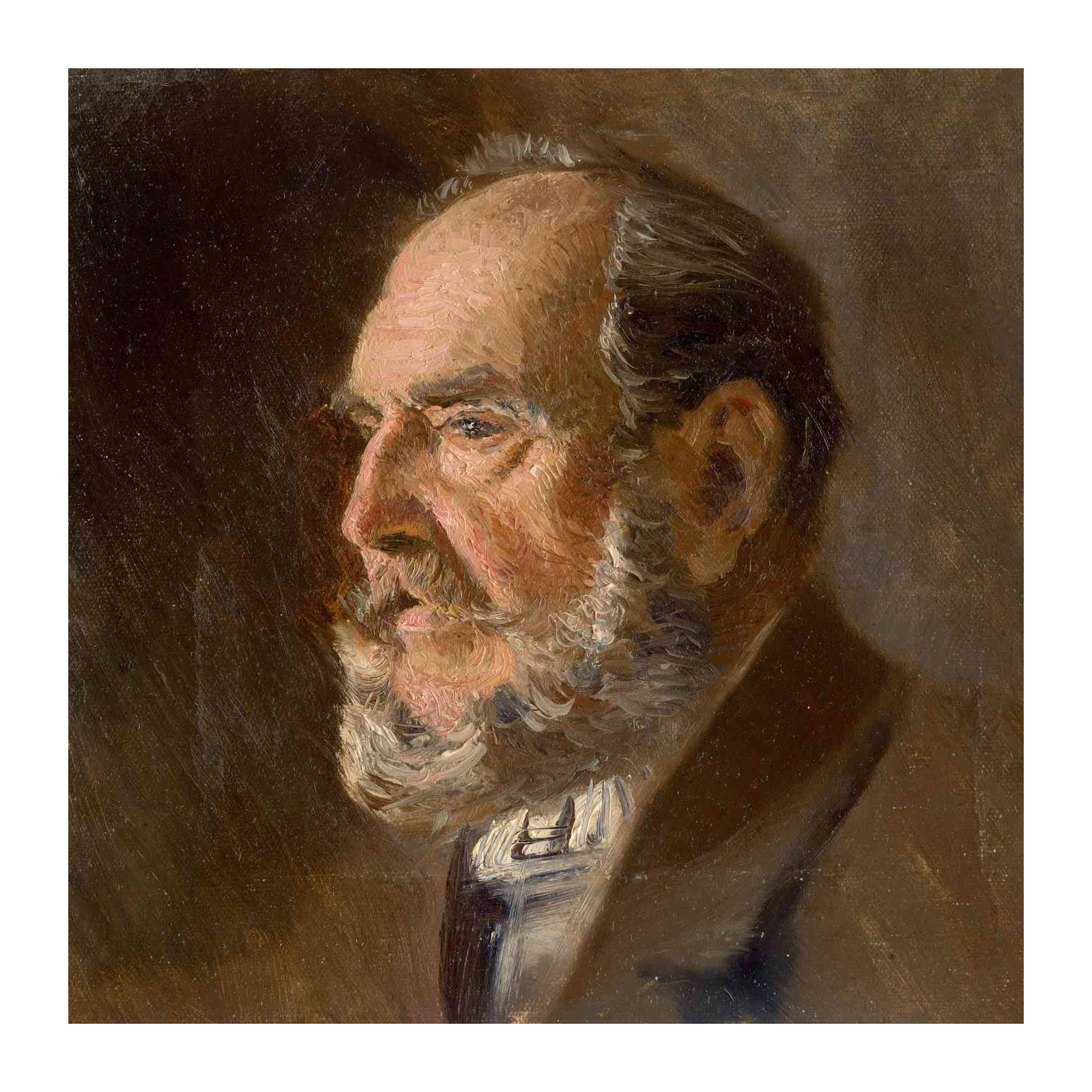 Distinguished Gentleman Portrait Oil Painting Wall Art
