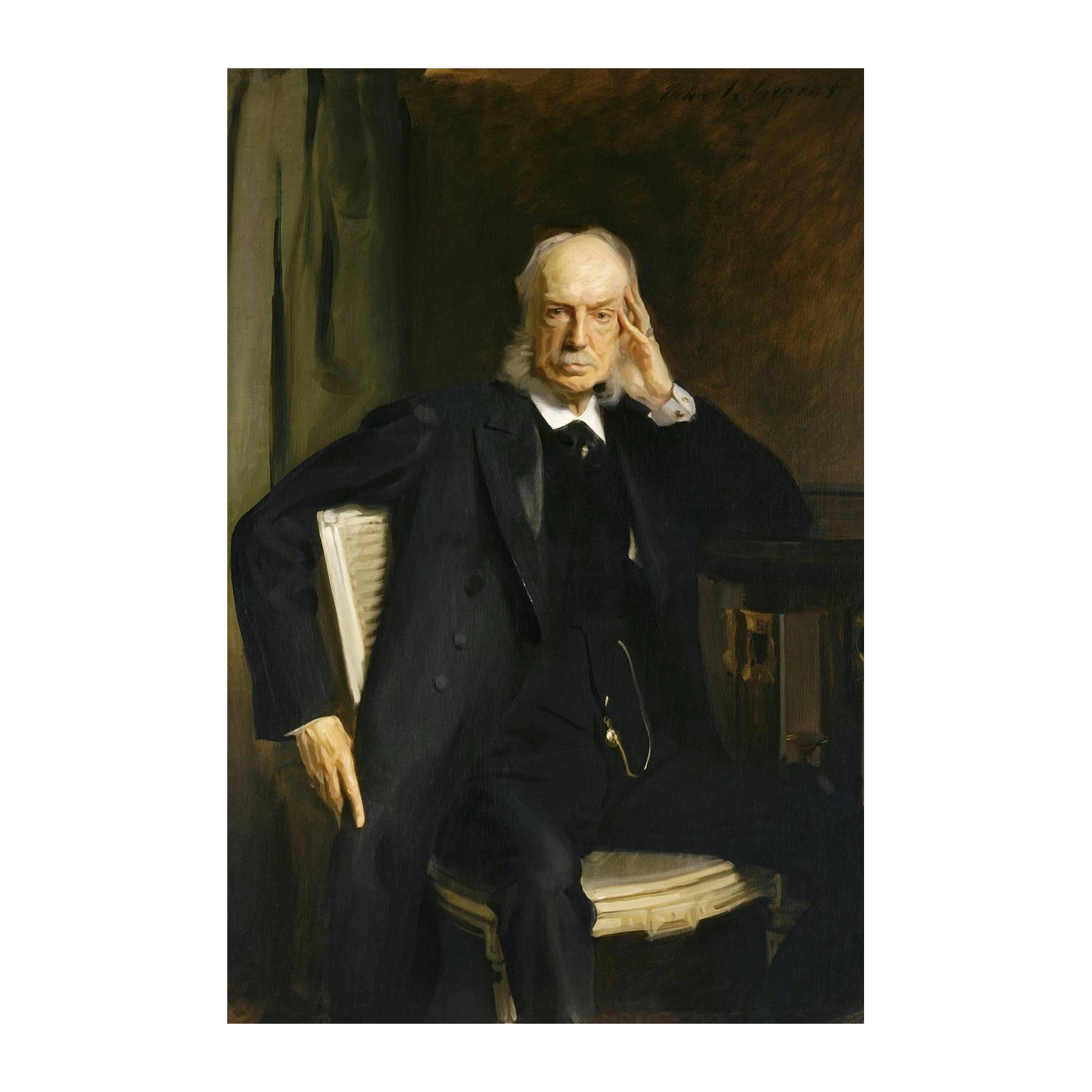 Distinguished Gentleman Portrait Wall Art