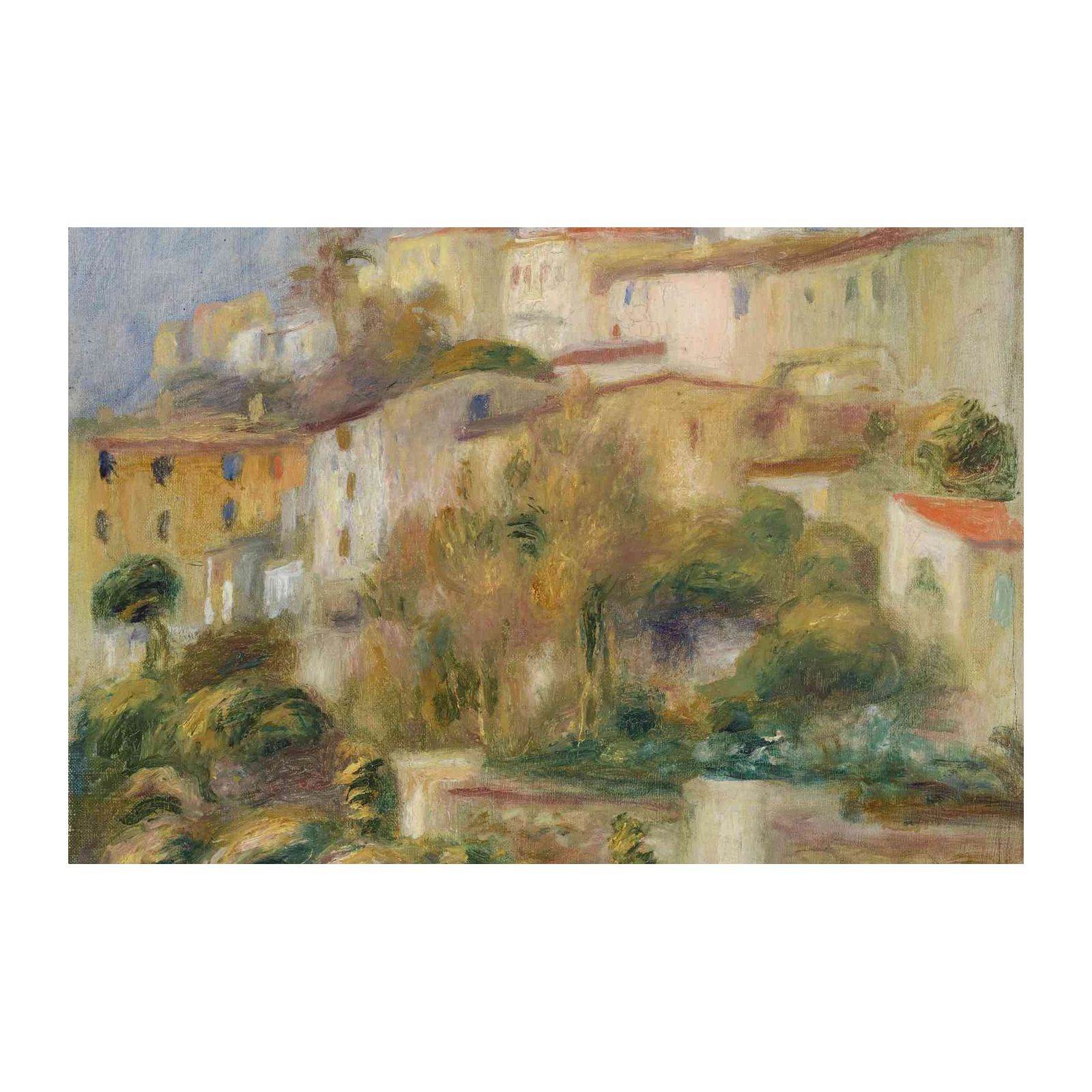Impressionist Village Scene Wall Art Wall Art