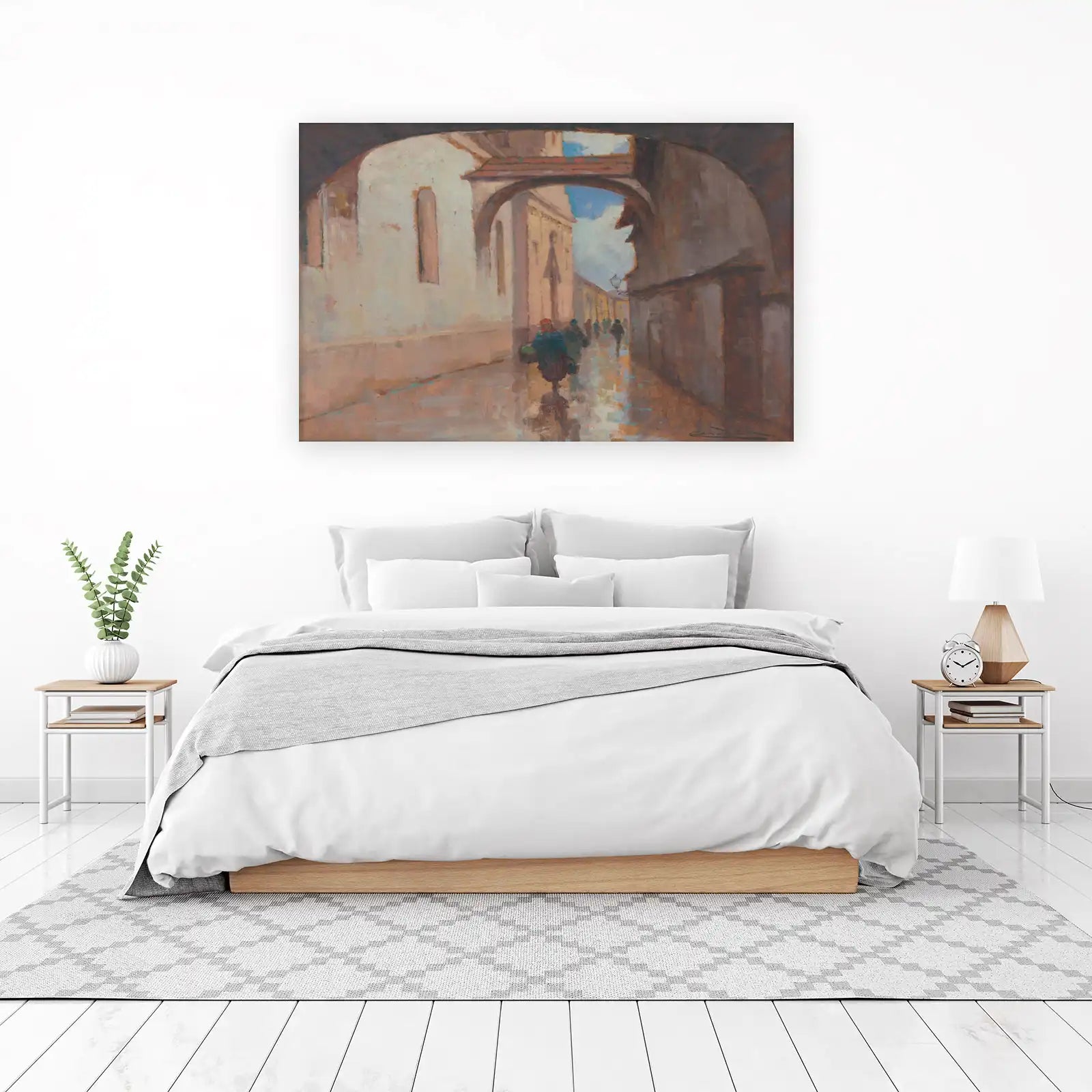 European Alleyway Impressionist Wall Art