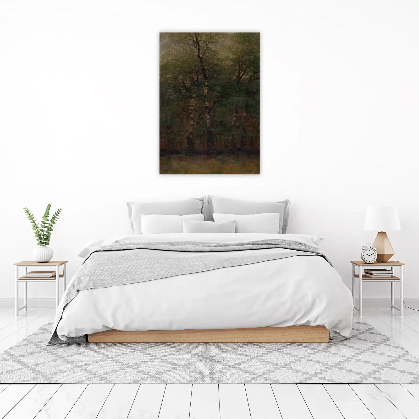 Enchanting Forest Birch Trees Wall Art