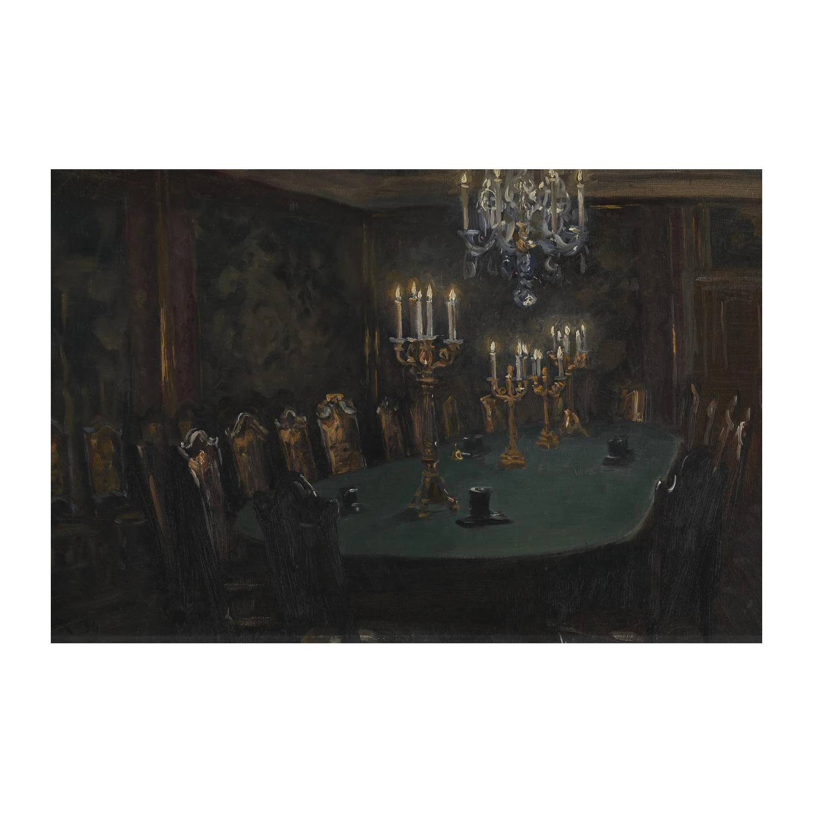 Elegant Dining Room Ambiance Wall Art
