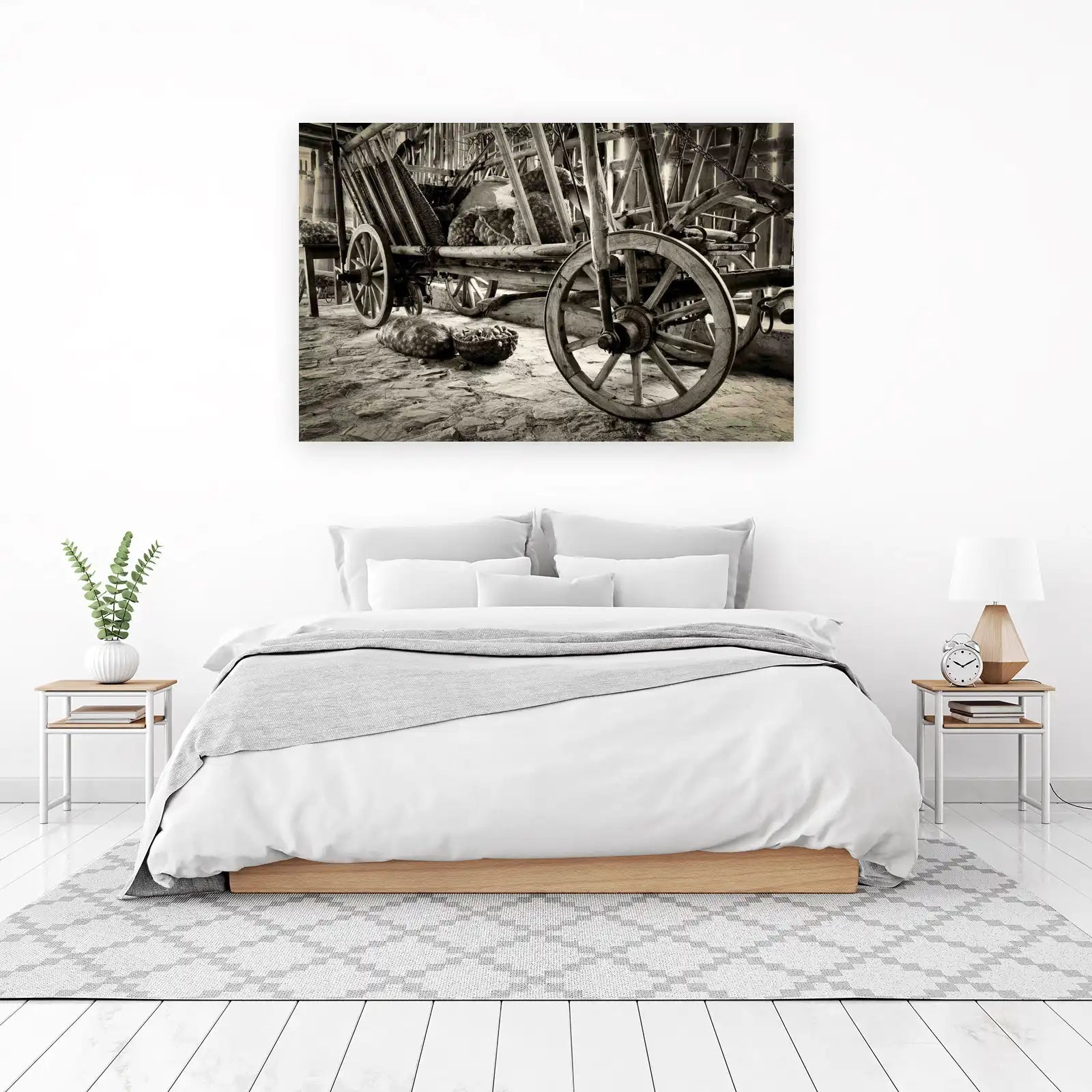 Vintage Farm Wagon Rustic Wall Art Wall Art
