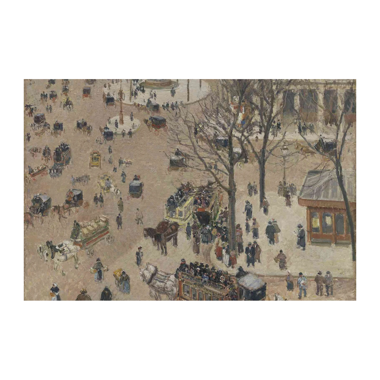 Parisian Street Scene Impressionist Wall Art