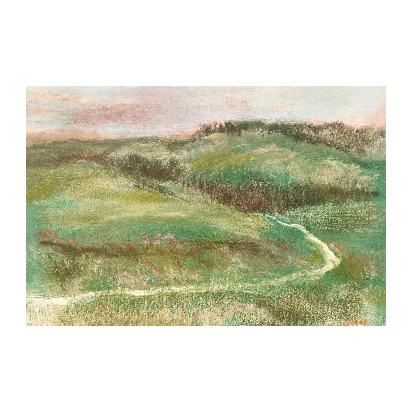 Serene Meadow & Rolling Hills Wall Art