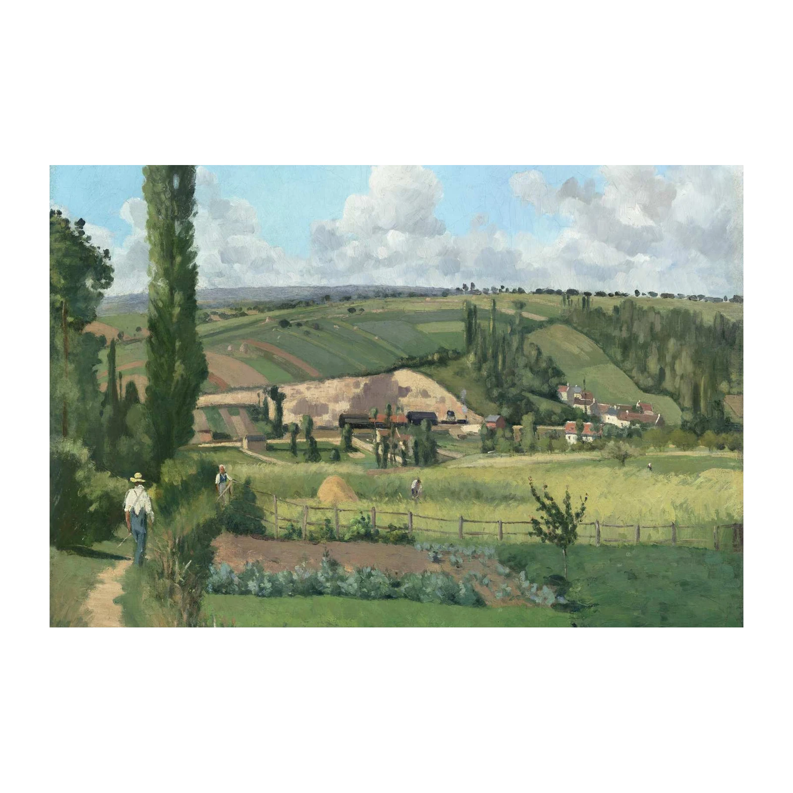 Impressionist Countryside Vista Wall Art