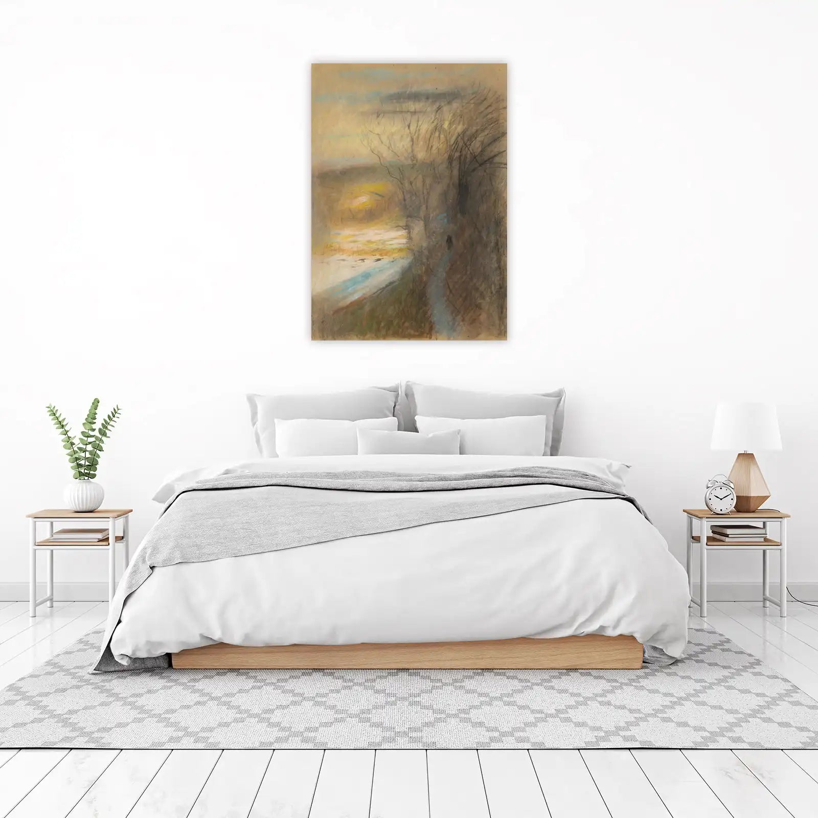 Impressionistic Landscape Pastel Wall Art