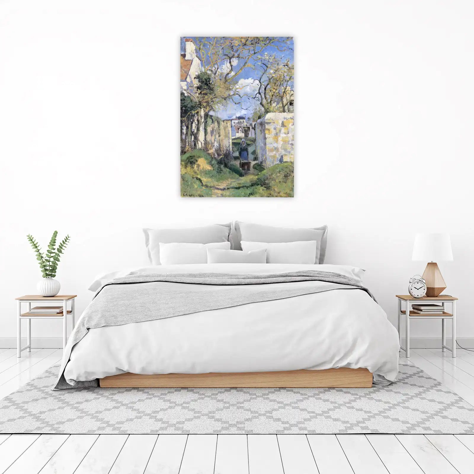 Impressionist Village Path Wall Art