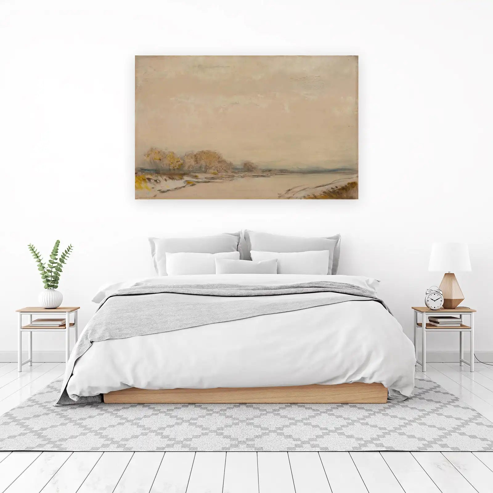 Serene Winter Landscape Impressionist Wall Art