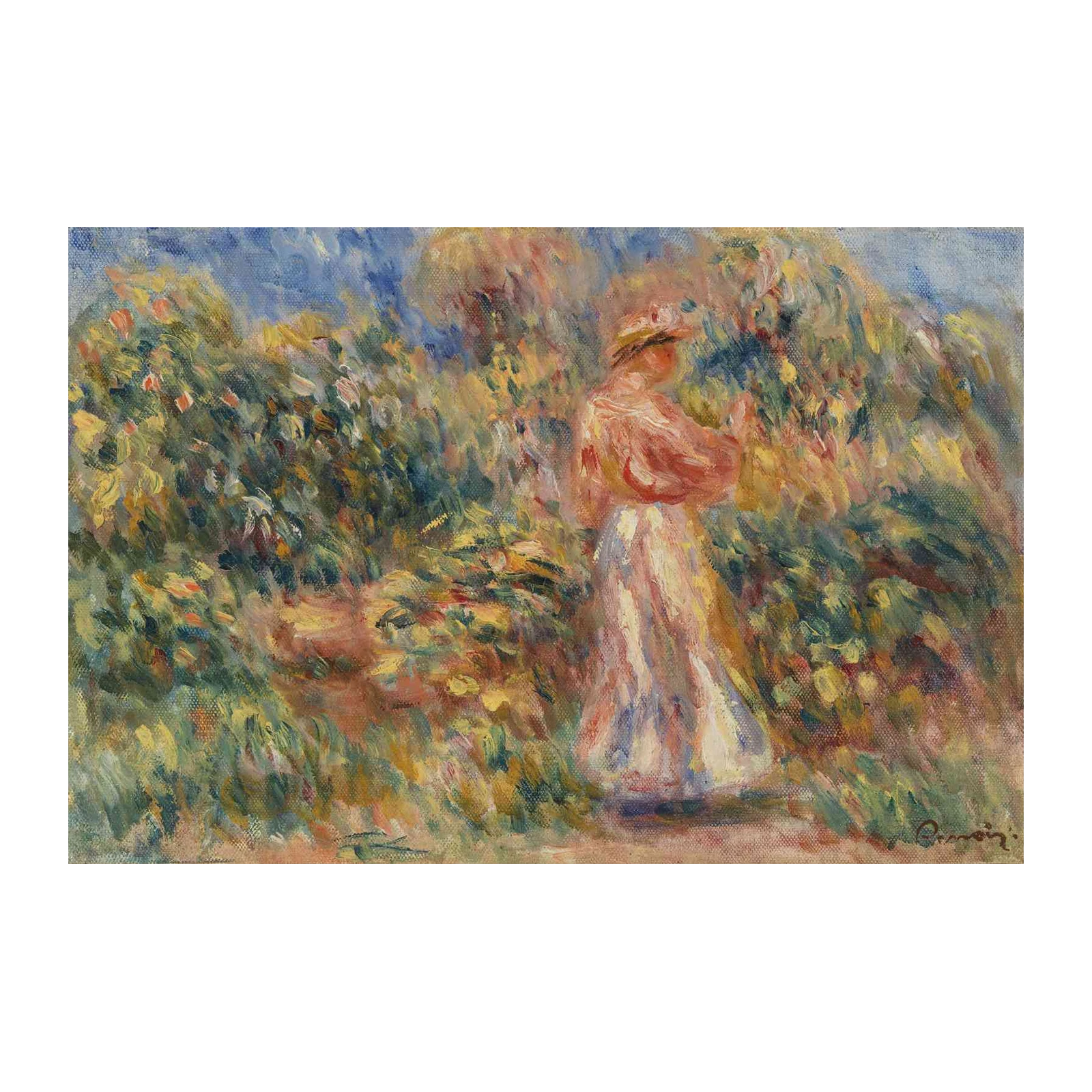 Impressionist Garden Woman Wall Art